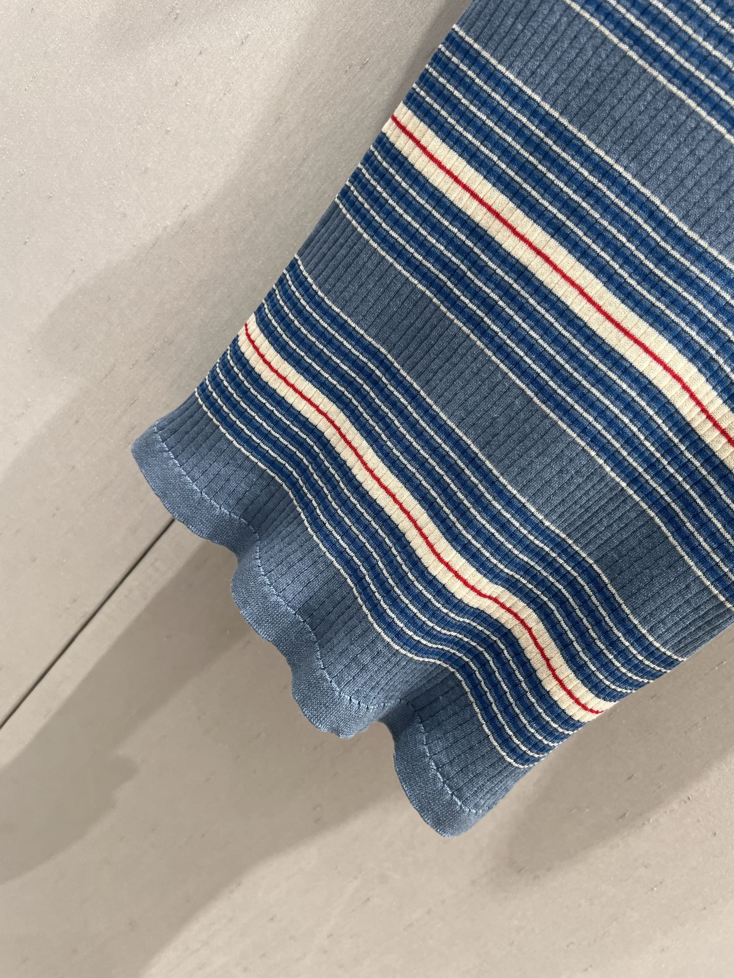 Prada 25 Sleeveless Knitted Vest Blue Cotton Poliamide 217852