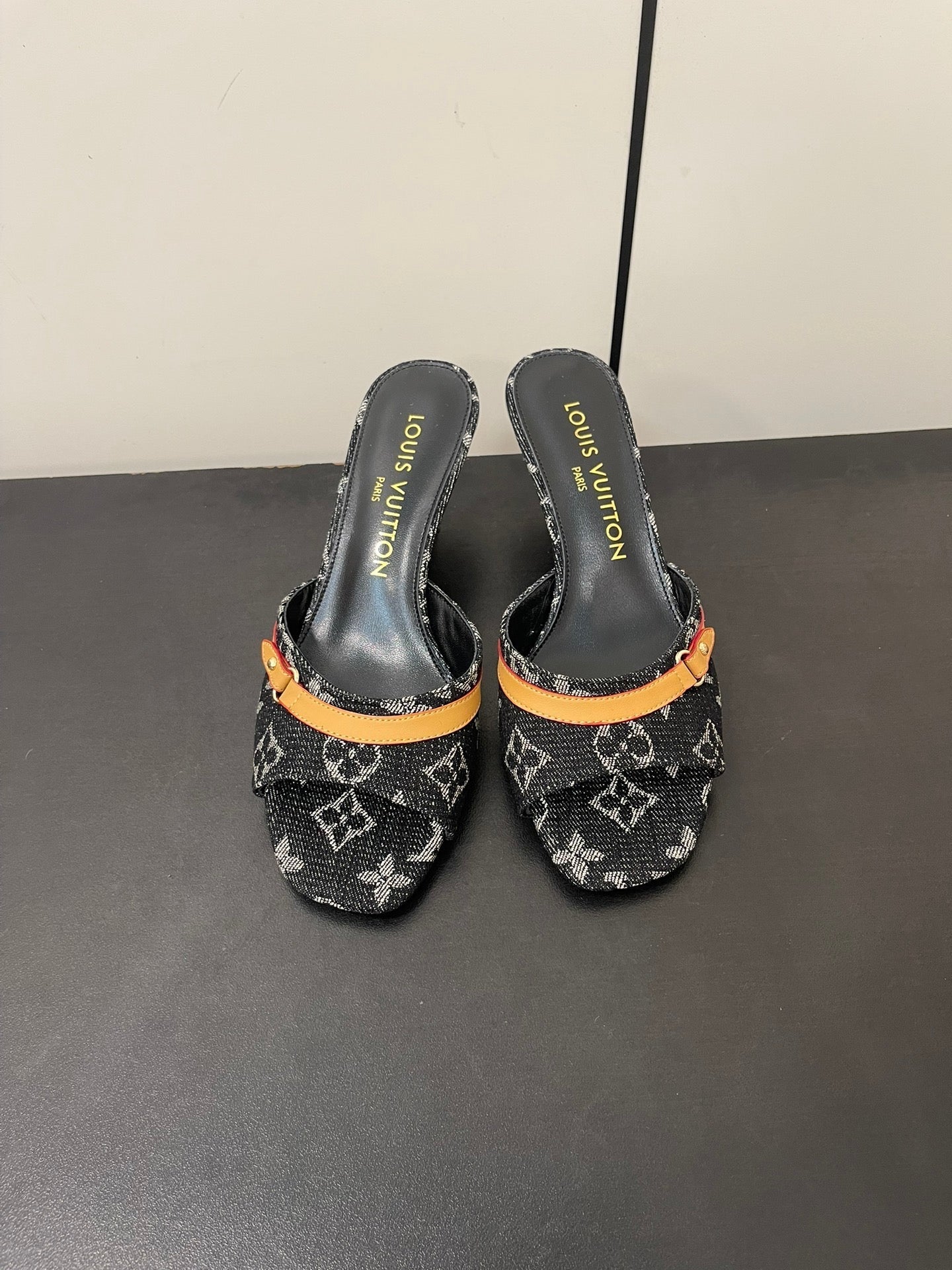 lv neo revival 50 black monogram denim calfskin