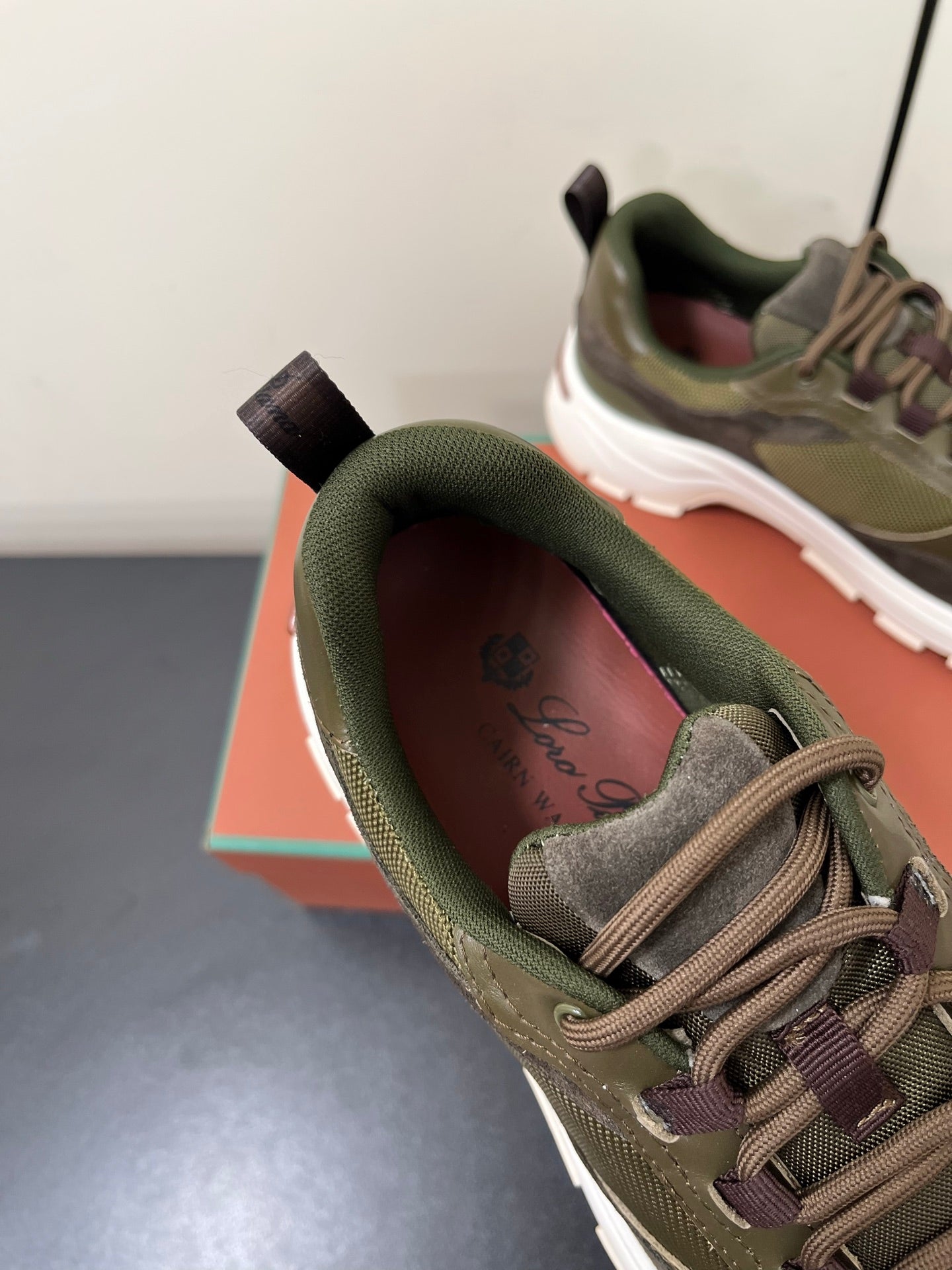 LP 25C Cairn Walk Sneaker Purslane Calfskin and Fabric 210918