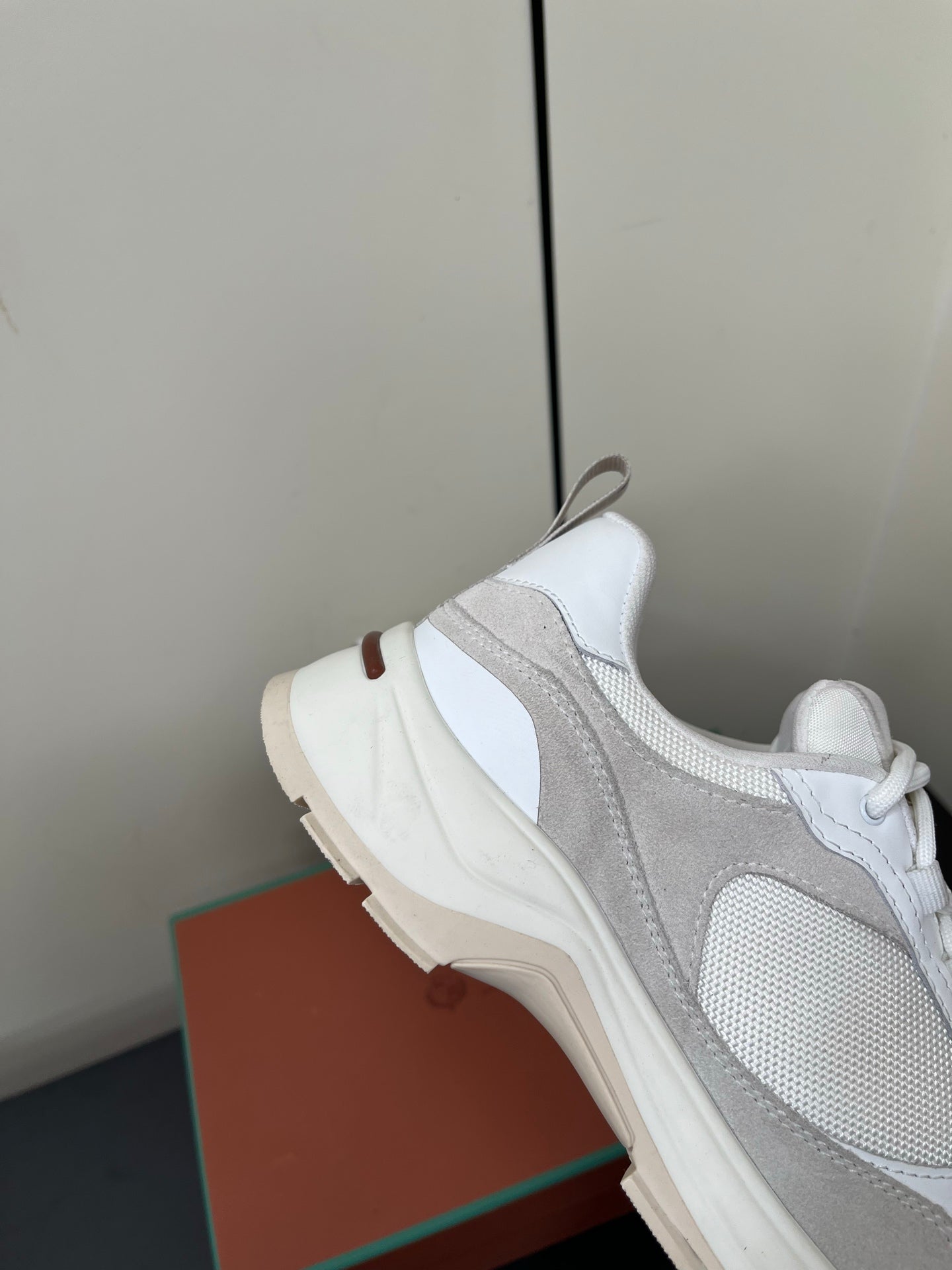 LP 25C Cairn Walk Sneaker Nougat Calfskin and Fabric 210924