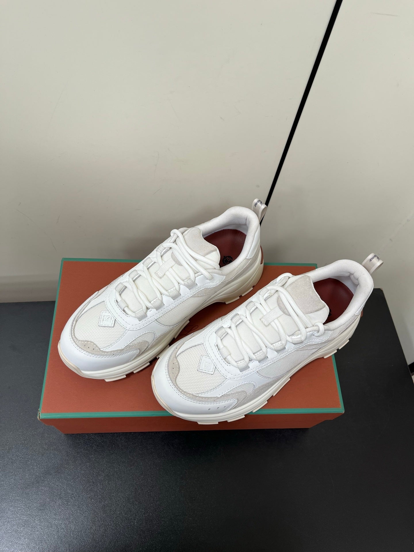 LP 25C Cairn Walk Sneaker Nougat Calfskin and Fabric 210924