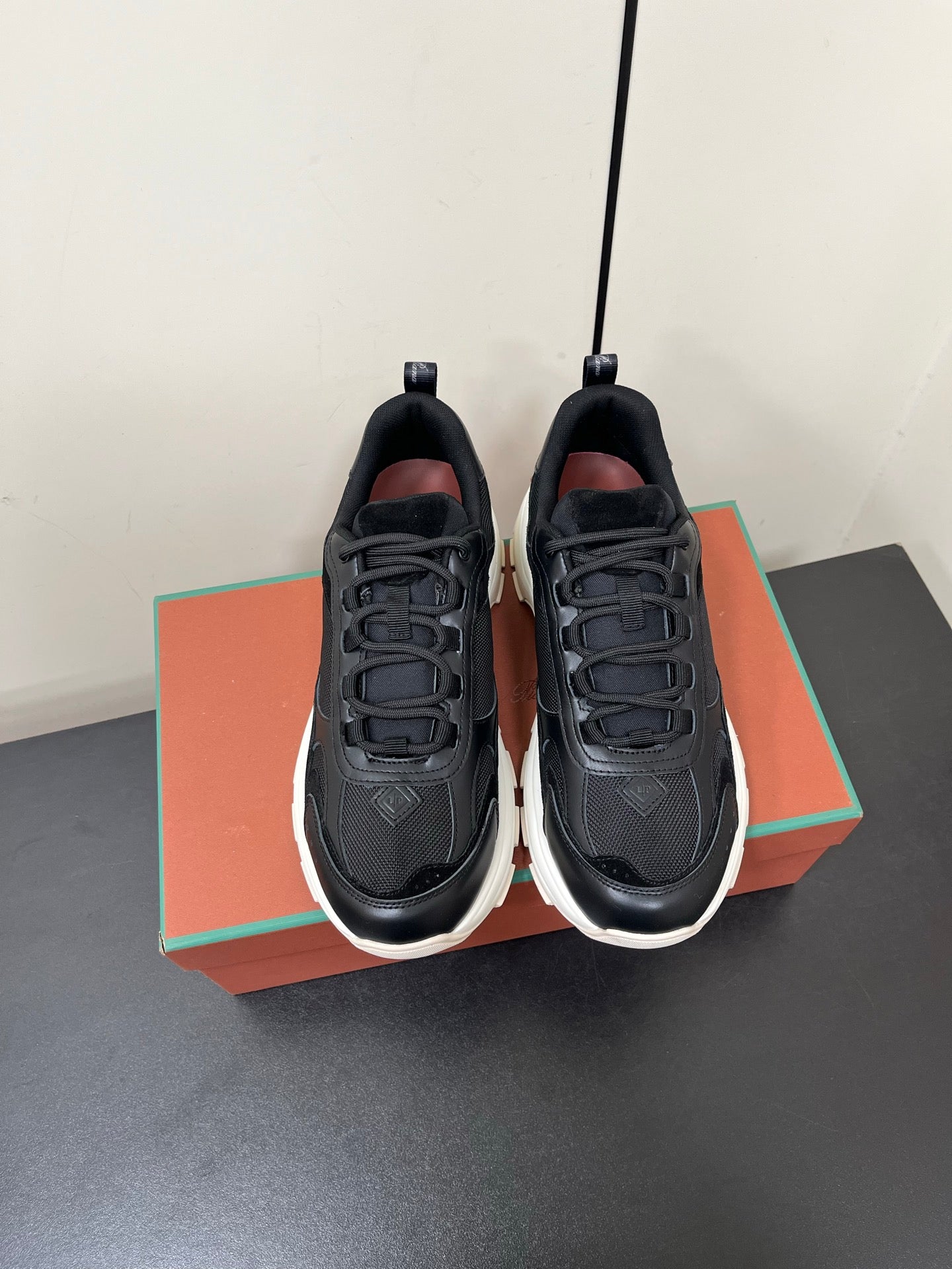 LP Cairn Walk Sneaker Black Calfskin and Fabric 210926