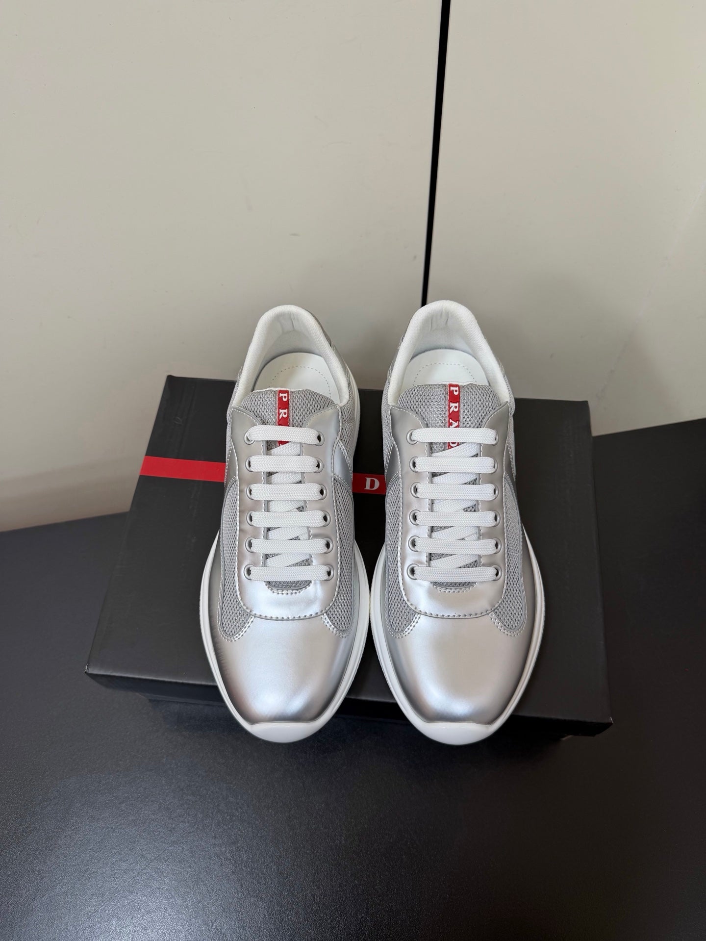 PRA 26S Casual Sneakers Metallic Silver Leather 618917