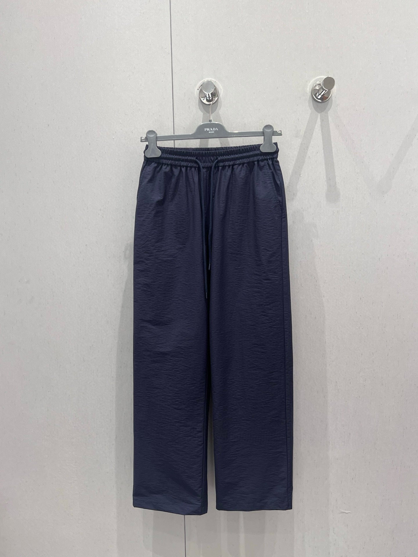 Prada 25 Set Navy Blue mix White Nylon Cotton 214264