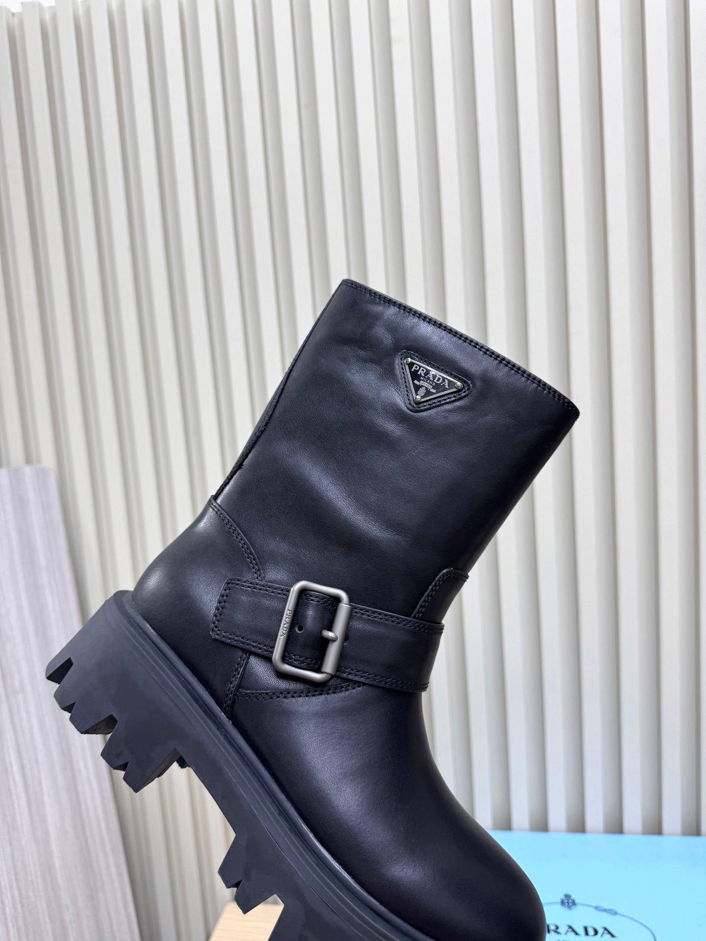 PRA Martin boots black sheepskin 443644