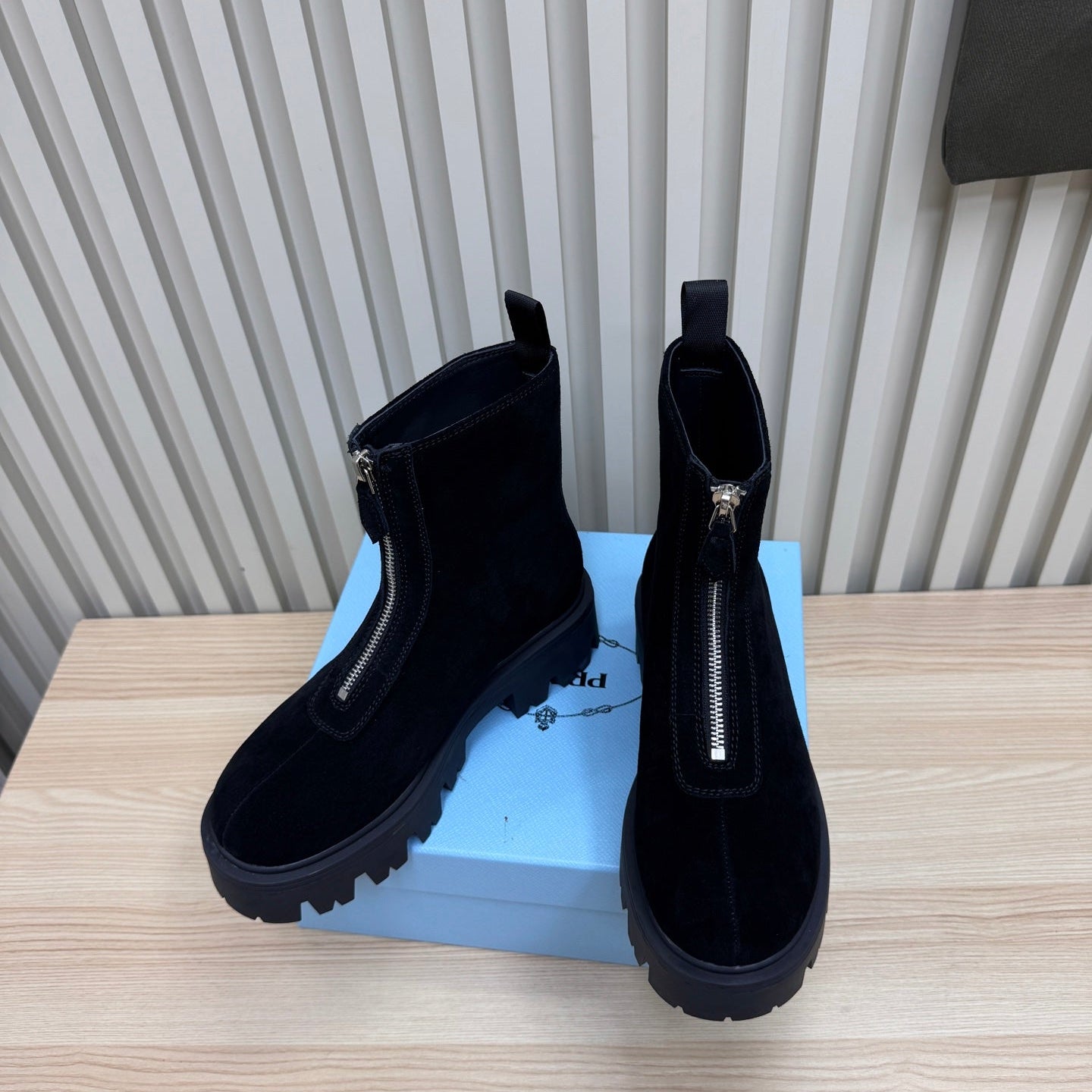 PRA Martin boots black suede 443647