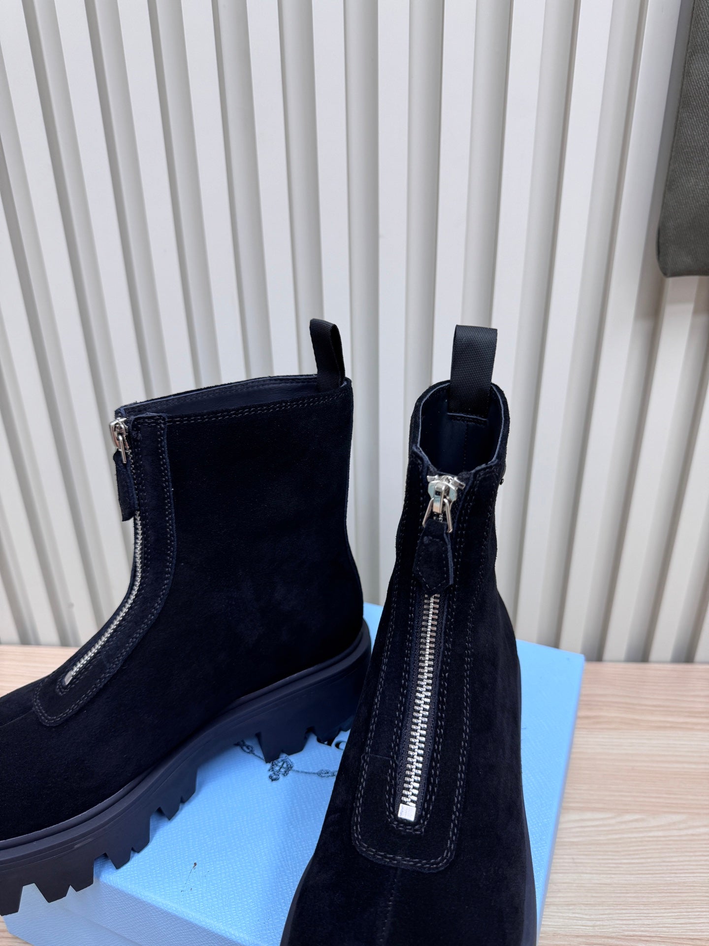 PRA Martin boots black suede 443647