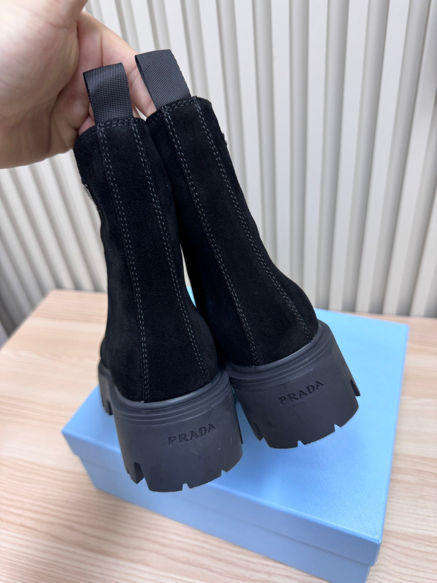 PRA Martin boots black suede 443647