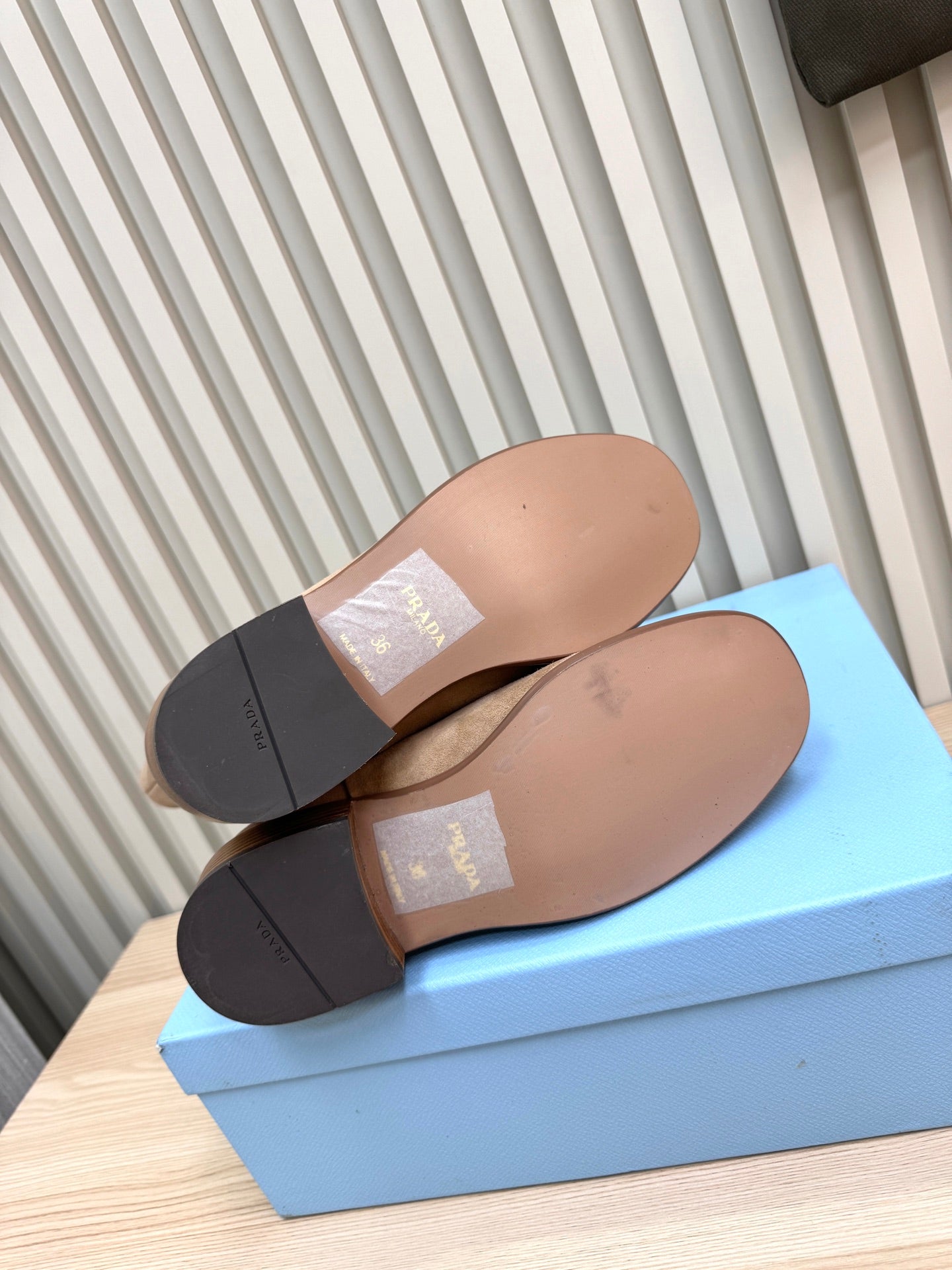 PRA latest mid-length boots beige suede 443658