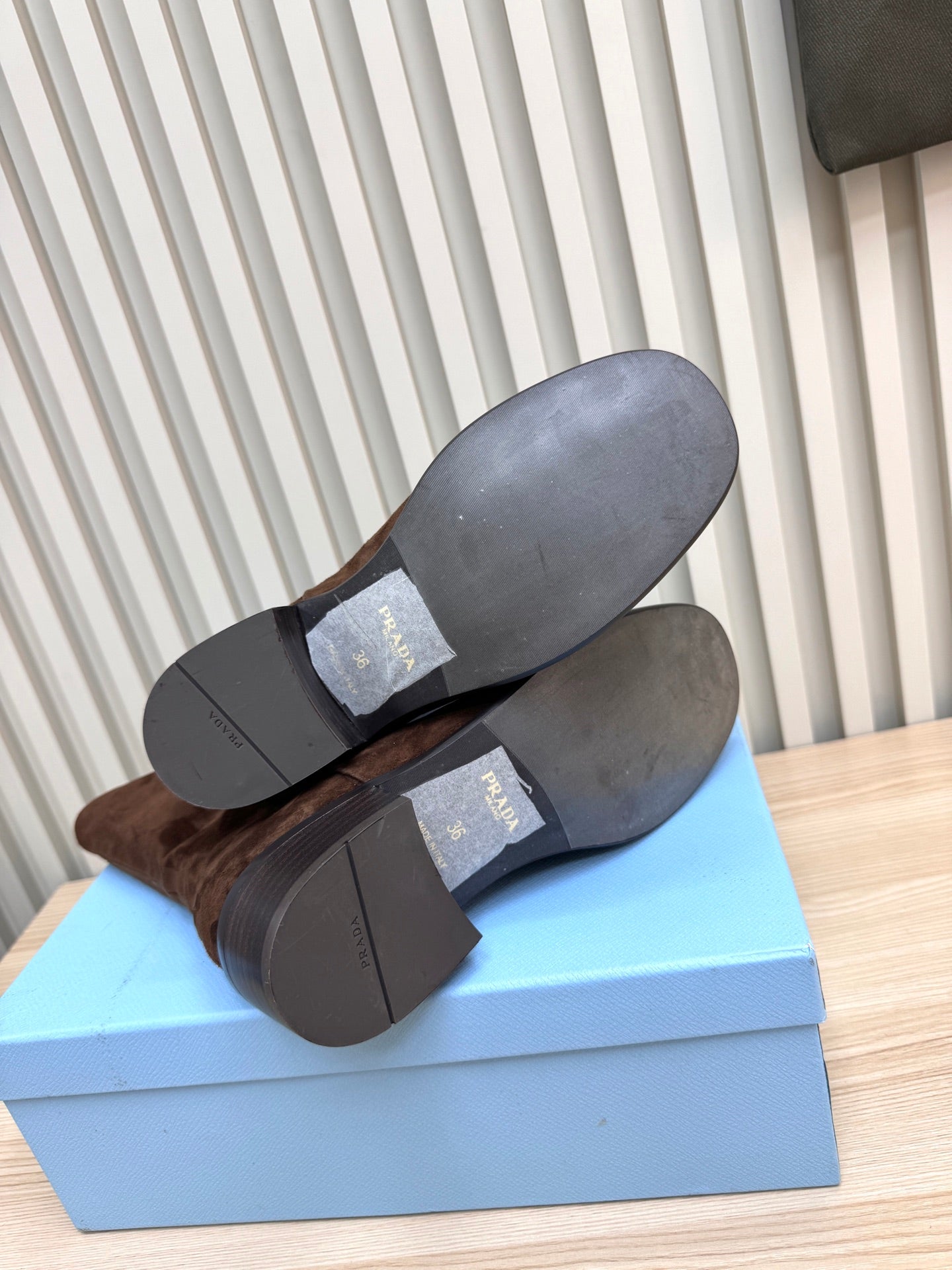 PRA latest mid-length boots dark brown suede 443660