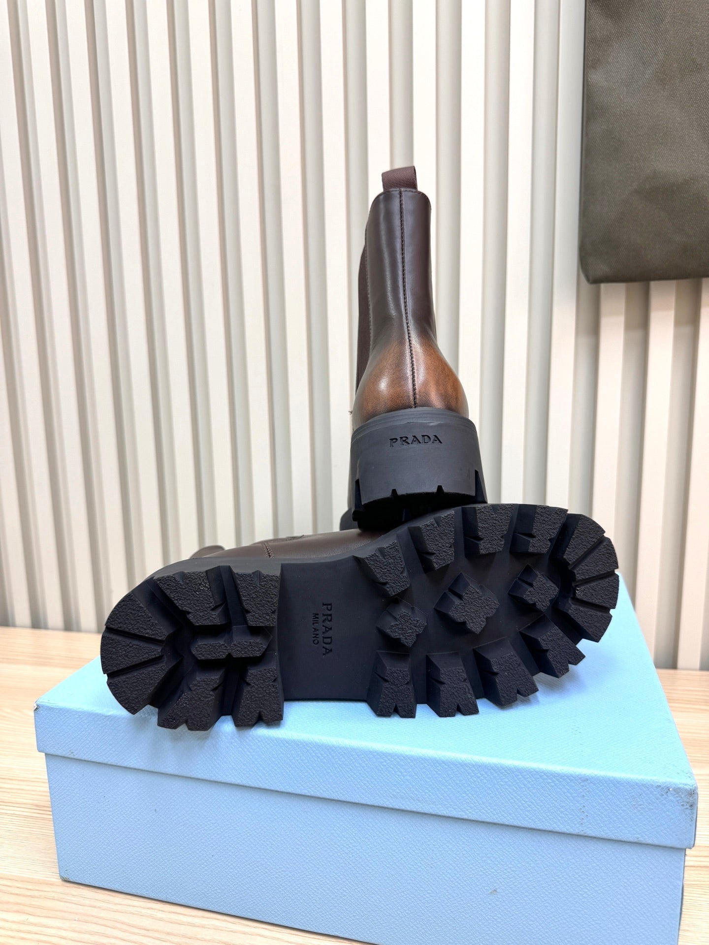 PRA ankle boots dark chocolate brown sheepskin  443662