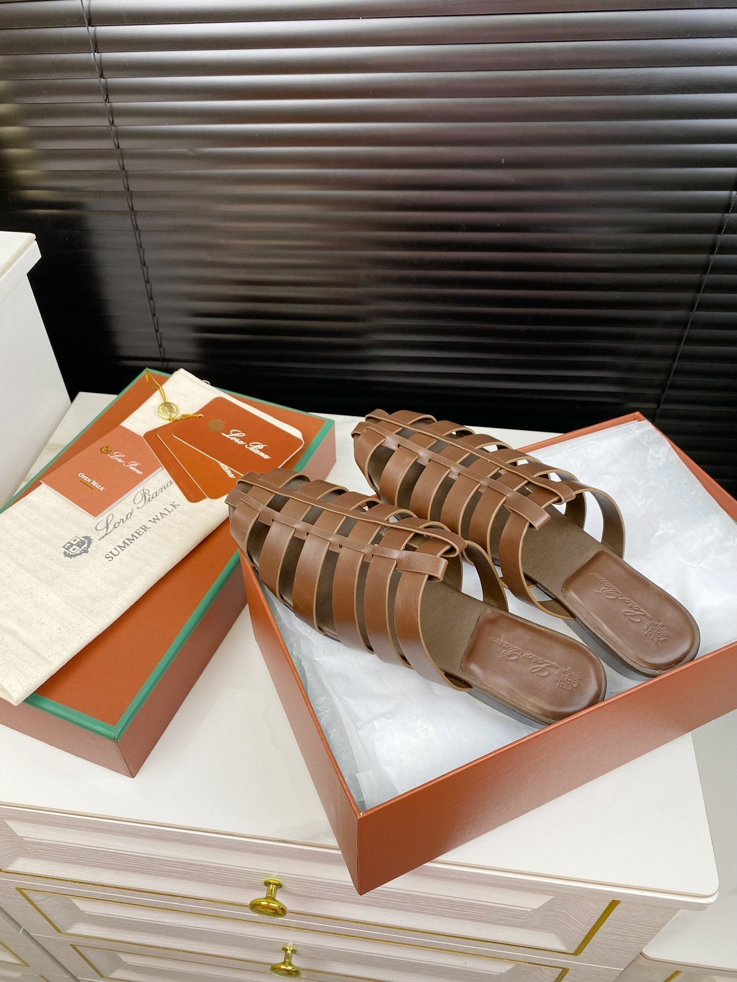 LP KAEDE SANDALS CHOCOLATE CALFSKIN