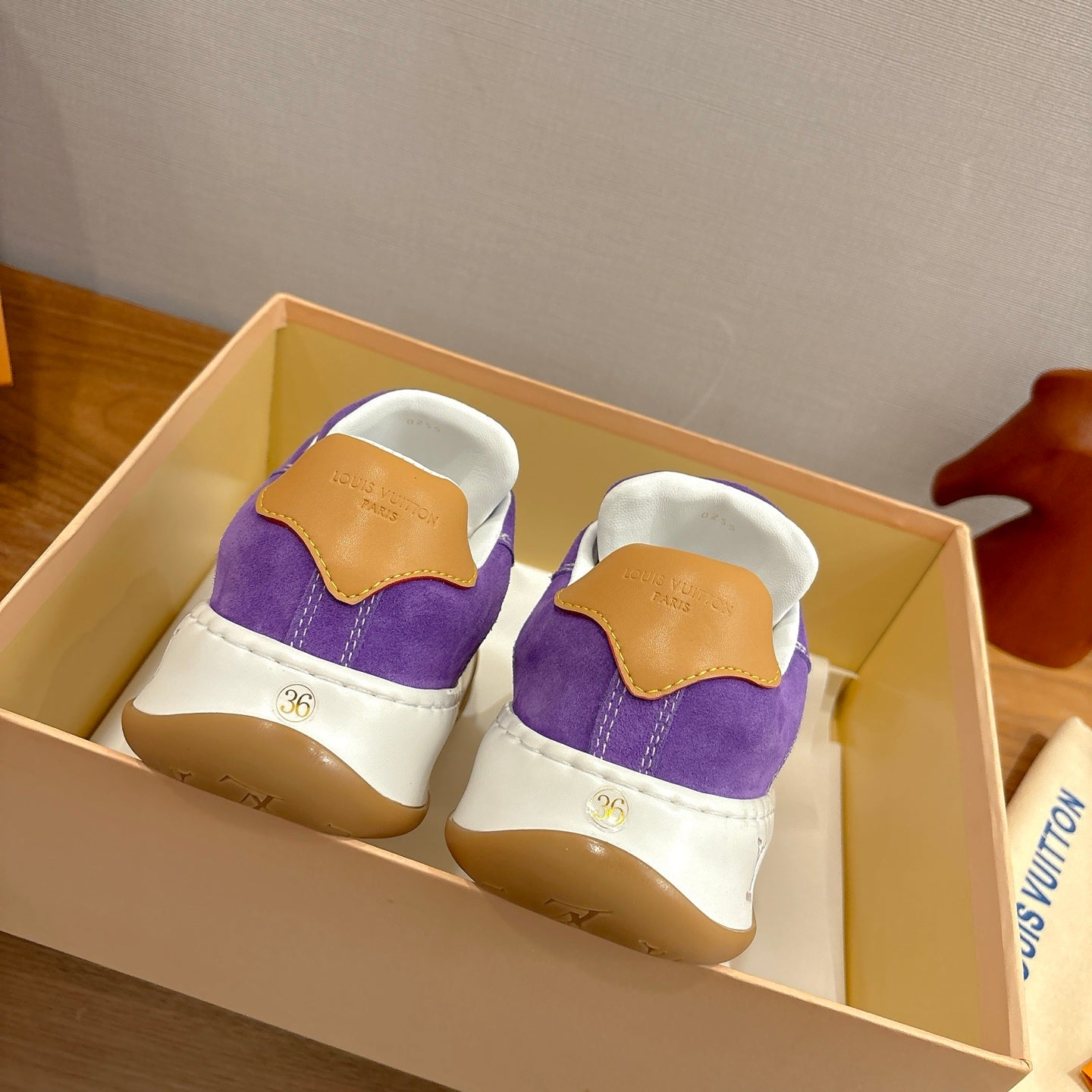 LV 2026 Tilted Sneaker Purple Suede Leather 594934