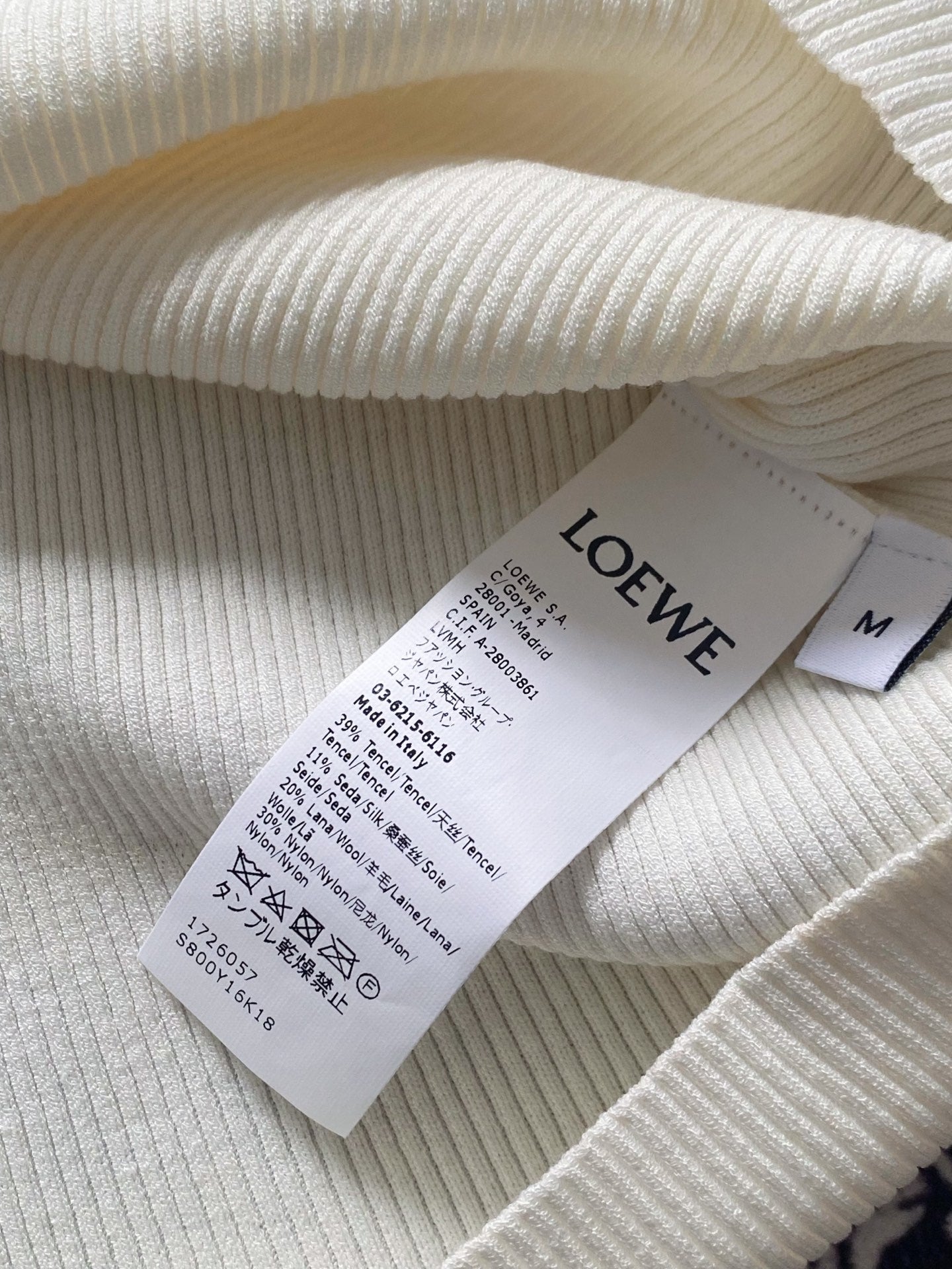 Loewe 25 Slim Sleeved T-Shirt Tencel