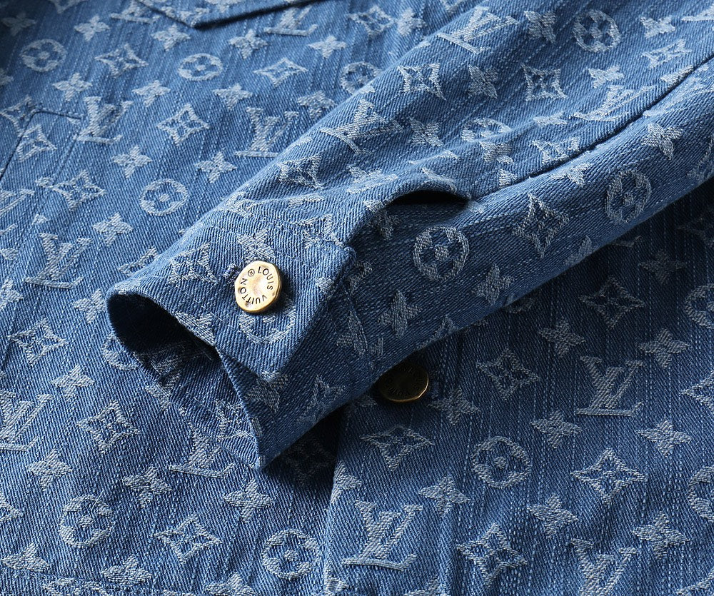 LV DENIM SHIRT JACKET BLUE MONOGRAM 238991