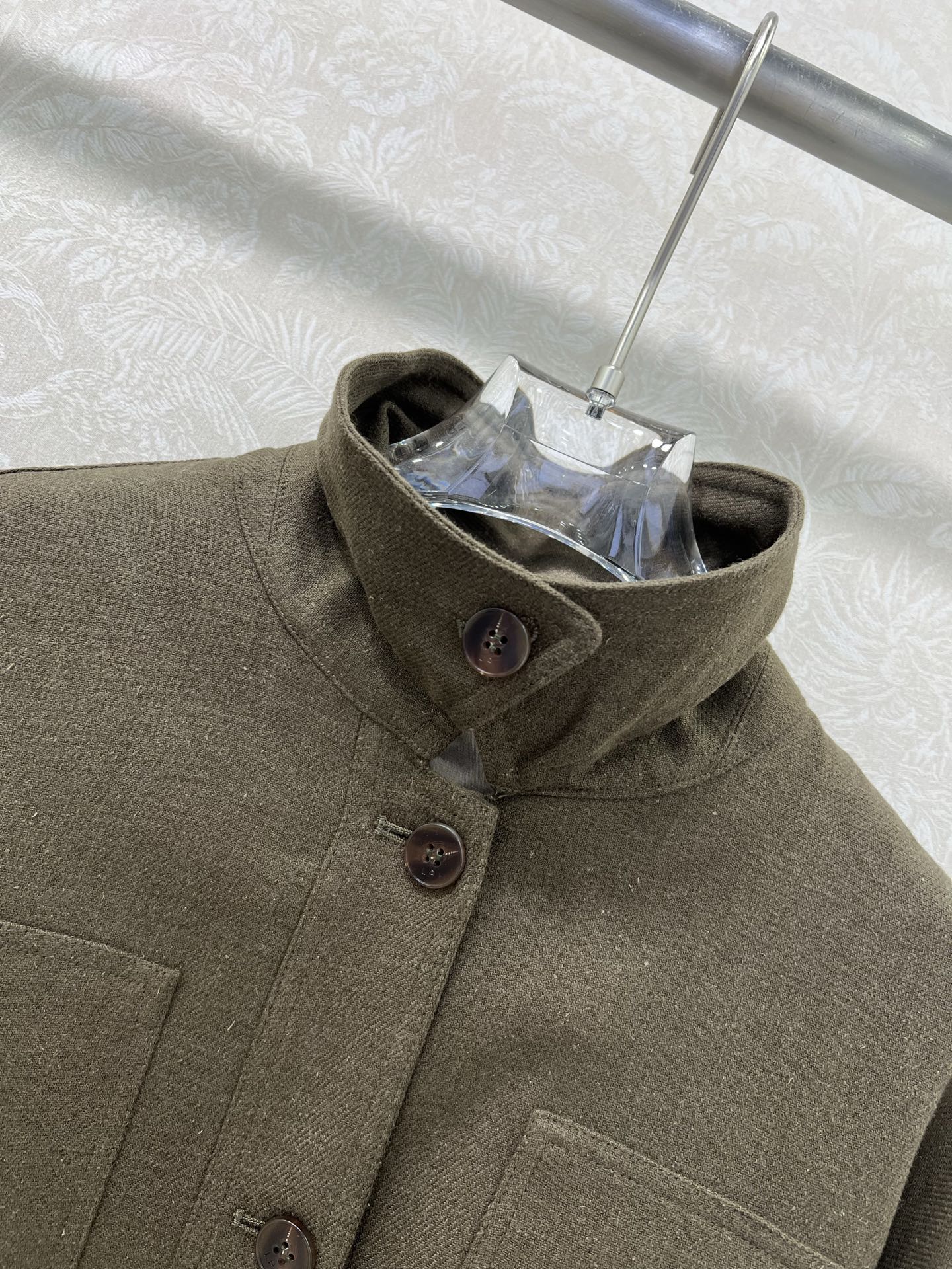 LP 25 Jacket With Belt Khaki Linen Wool 309236