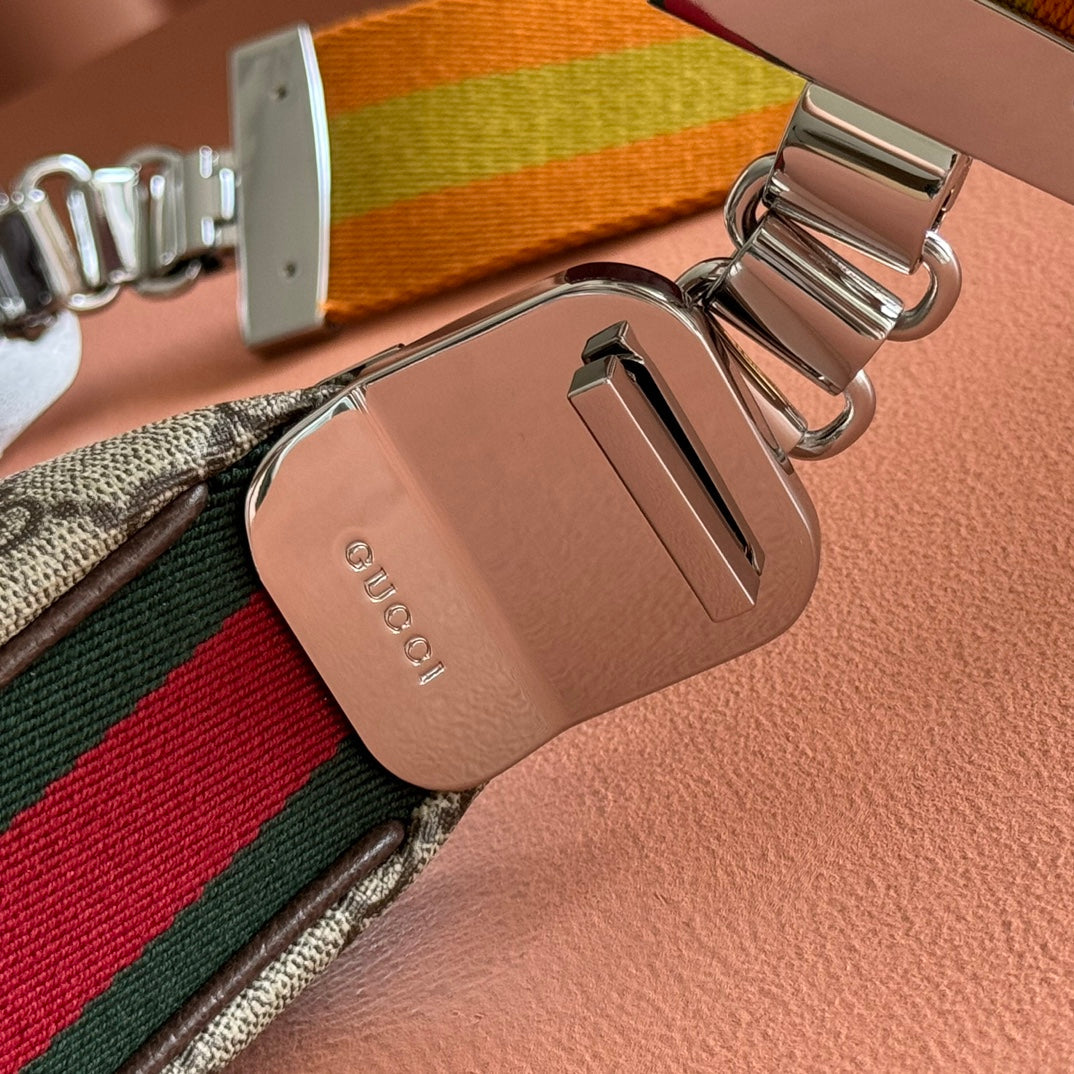 GG 2025 Attache Shoulder Bag Ebony Canvas Leather 273659