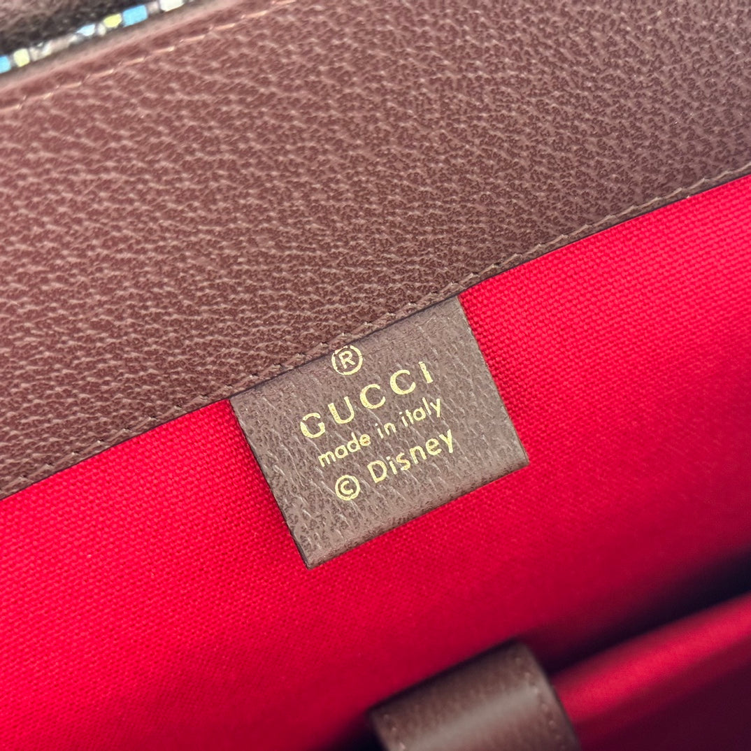 GG 2025 x Disney Donald Duck Backpack Multicolor Cowhide Canvas 273590