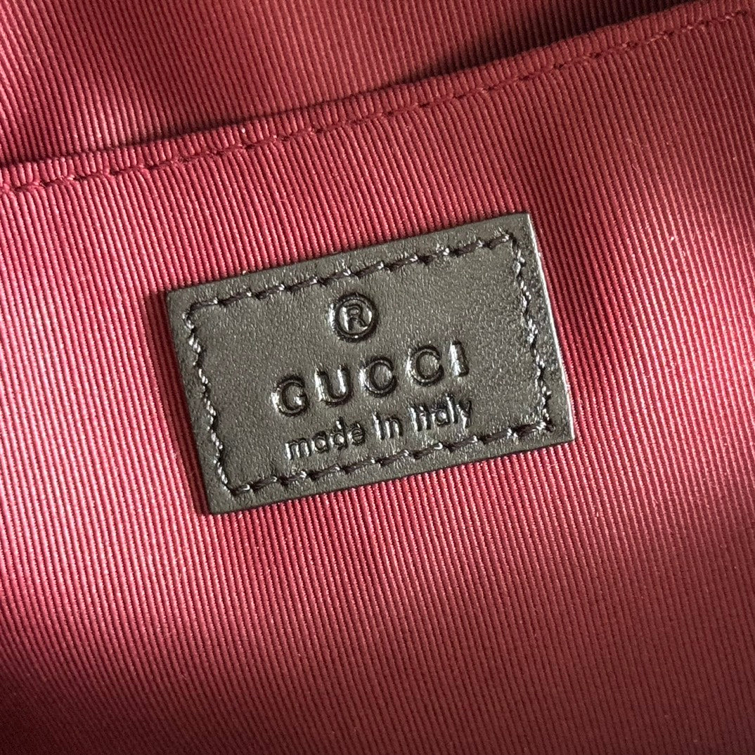 GG 2025 Mamont Bag 24cm Black Gold Lambskin 273724