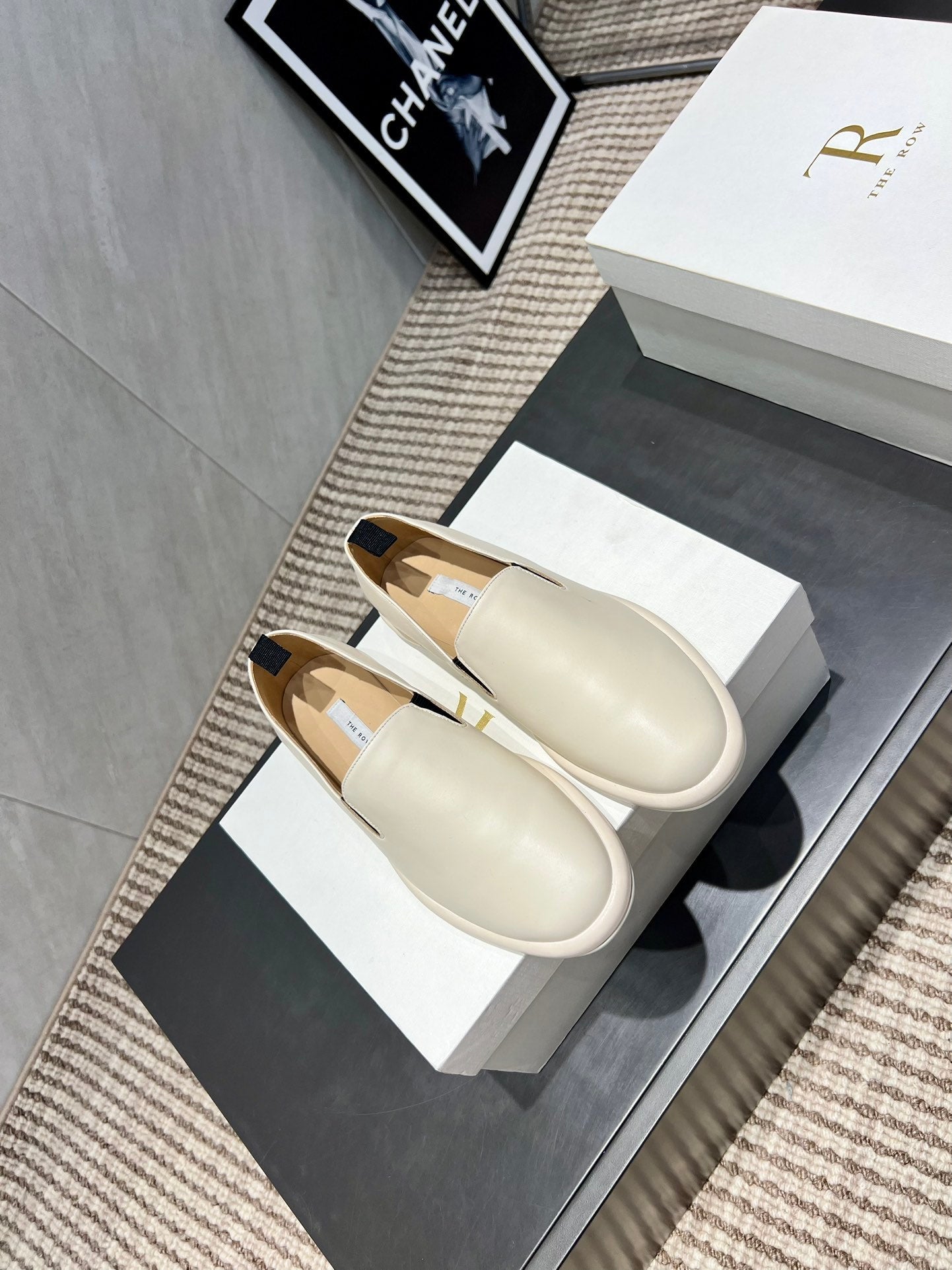 The Row 2025 Loafer Cream Cowhide 540487