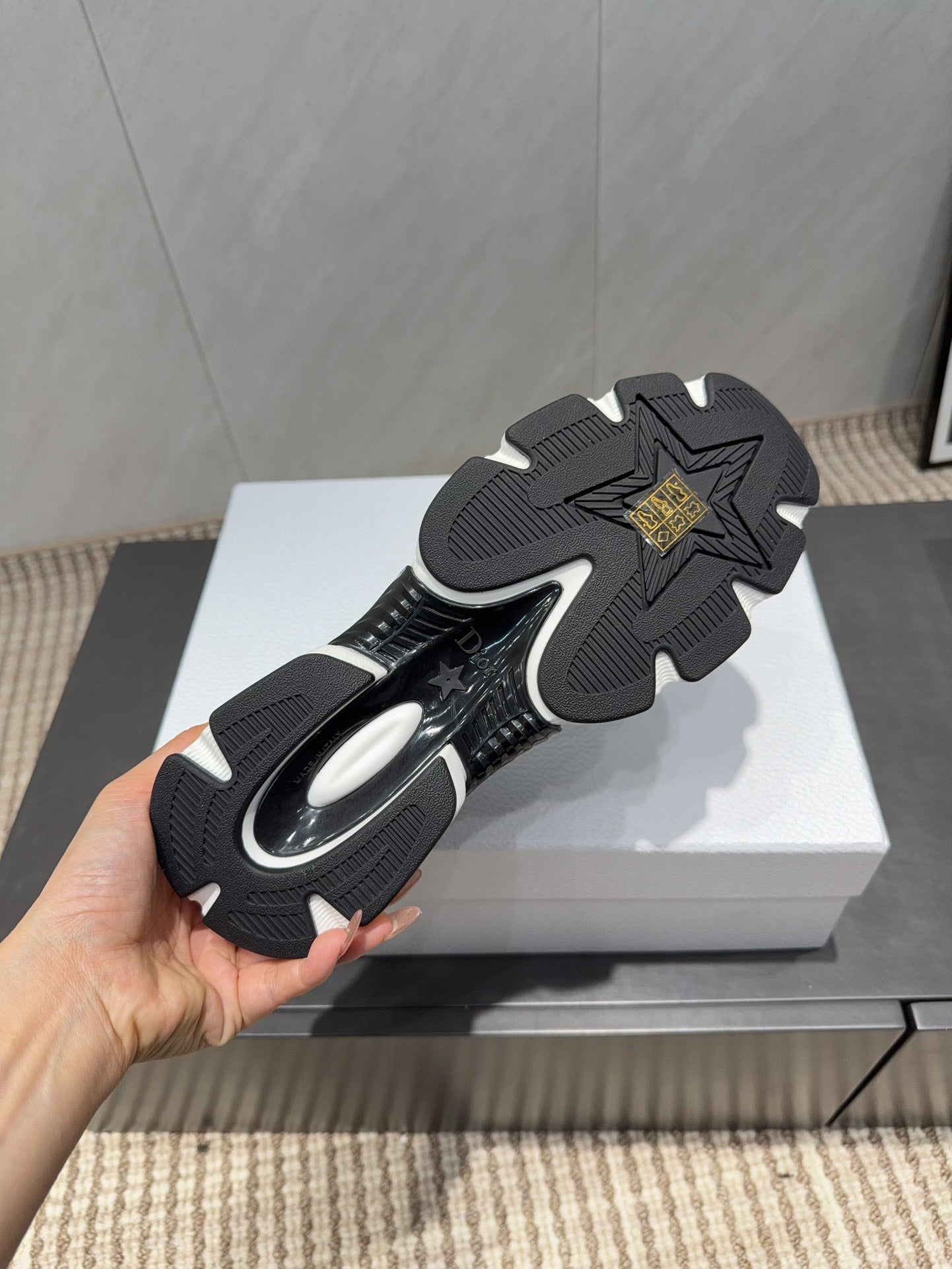 CD platform casual sneaker black white suede mesh 539674