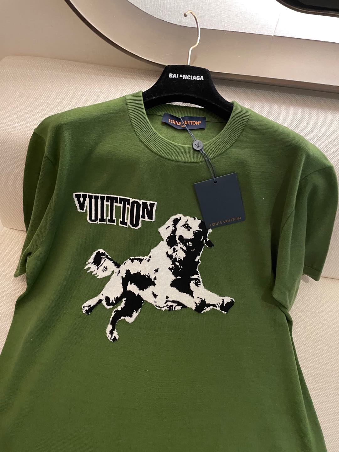 LV Donkey Brand New Puppy Jacquard Short Sleeves Shirt