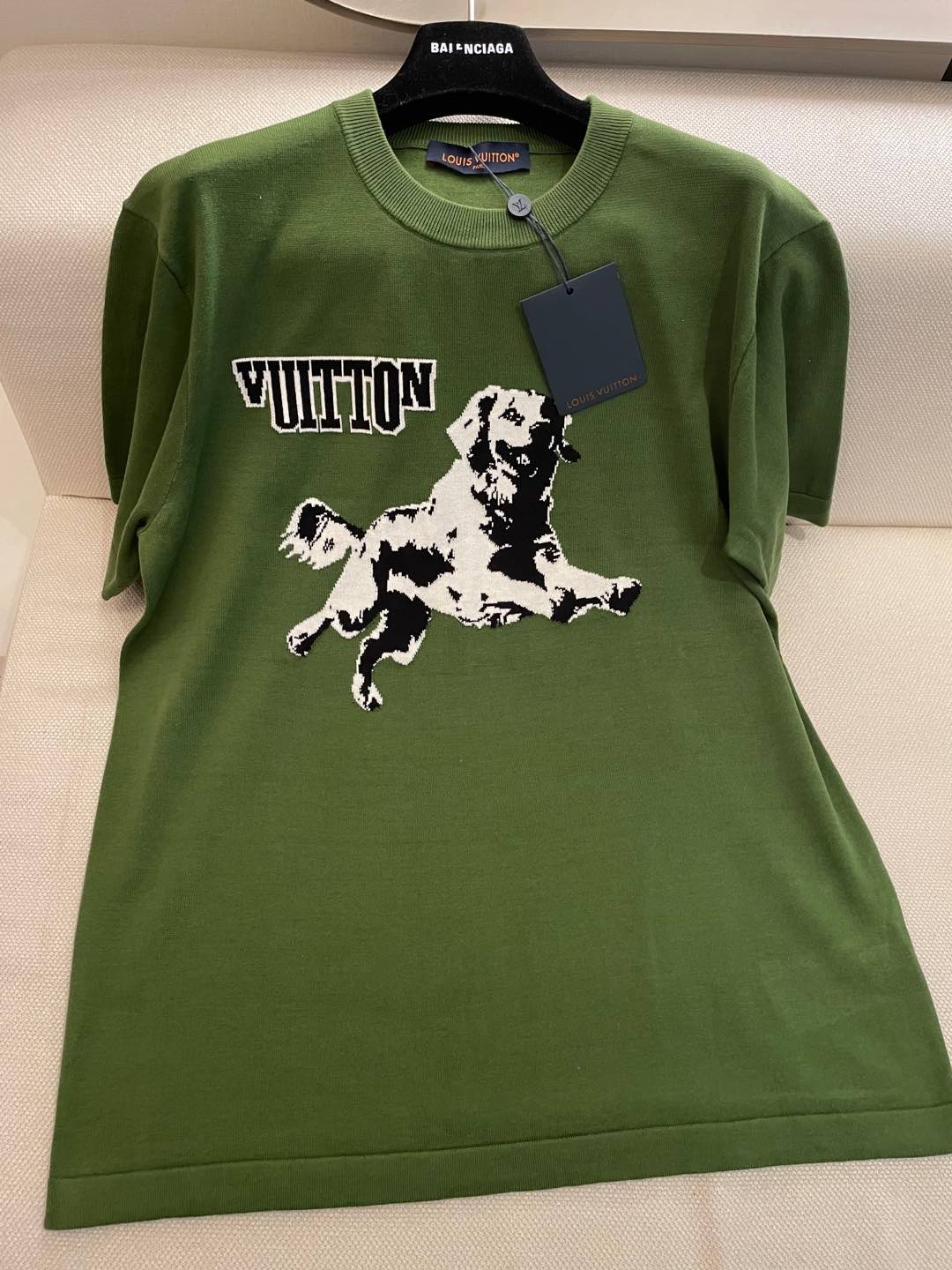 LV Donkey Brand New Puppy Jacquard Short Sleeves Shirt