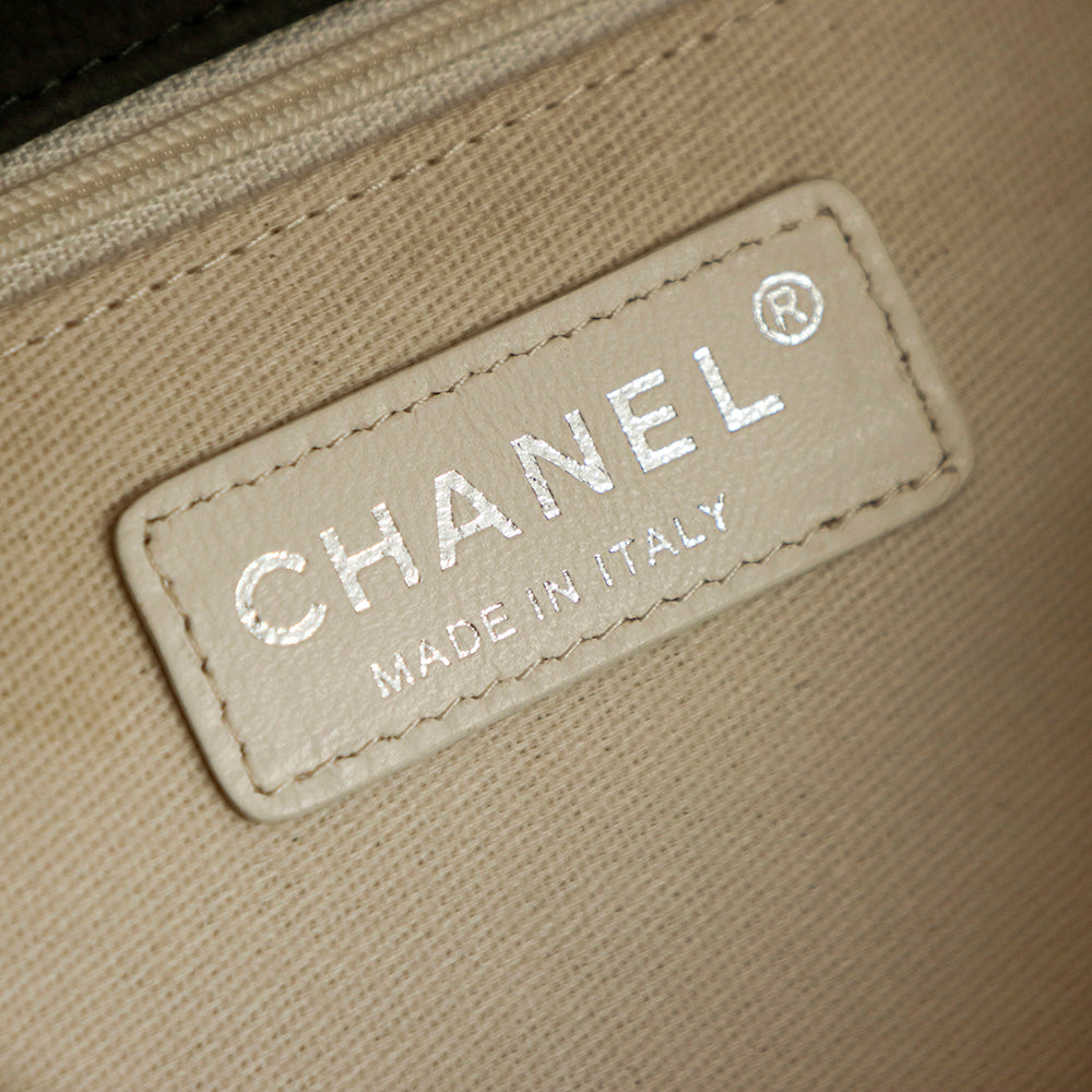 Chanel 25 Classic Single Flap Bag 35cm Green Leather 323478