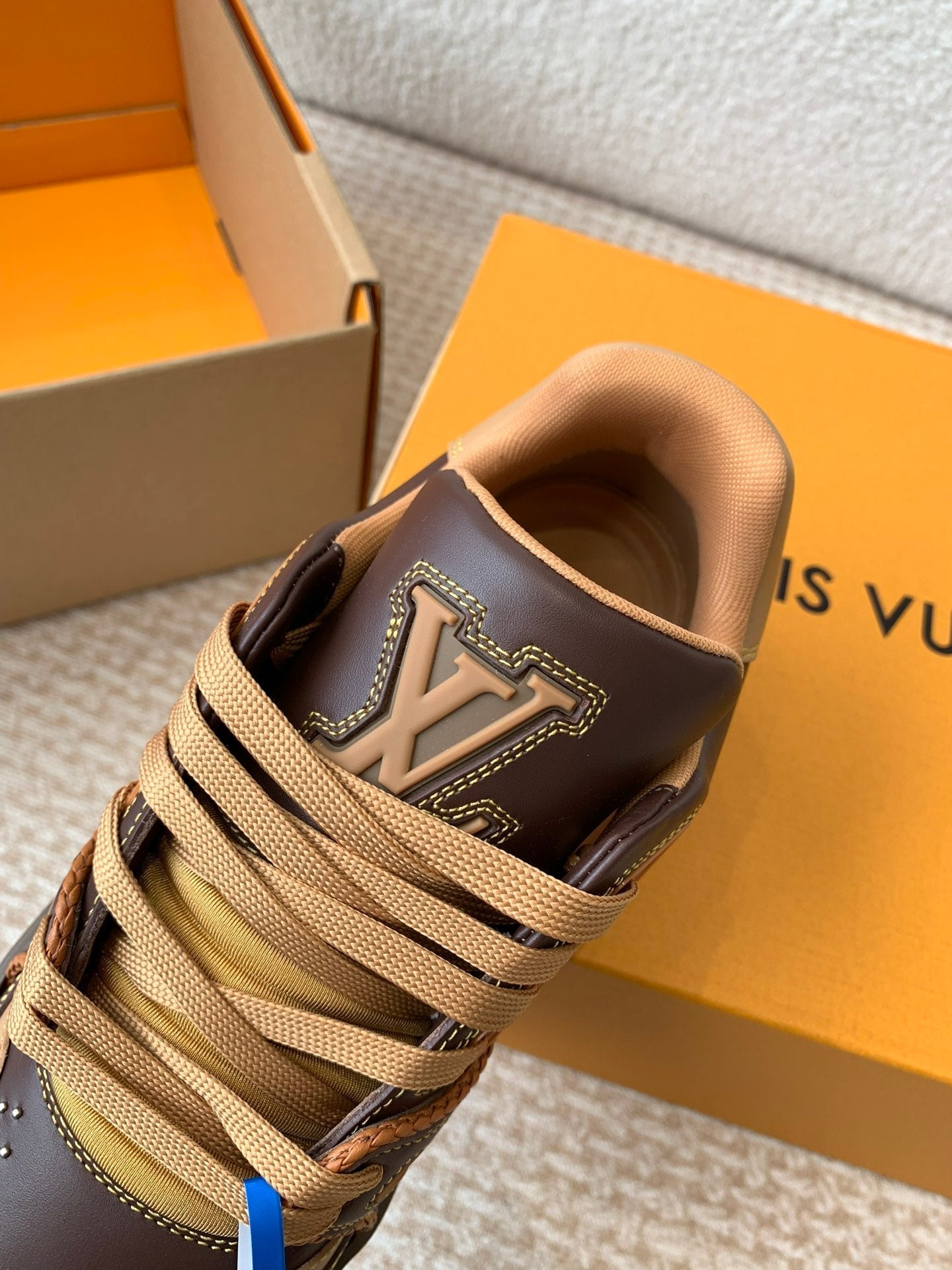 LV Trainer Sneaker Dark Brown Cowhide