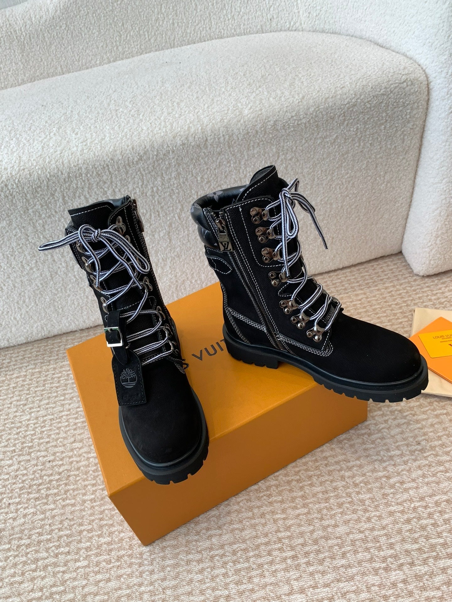 LV x Timberland Ranger Boot Black Calfskin