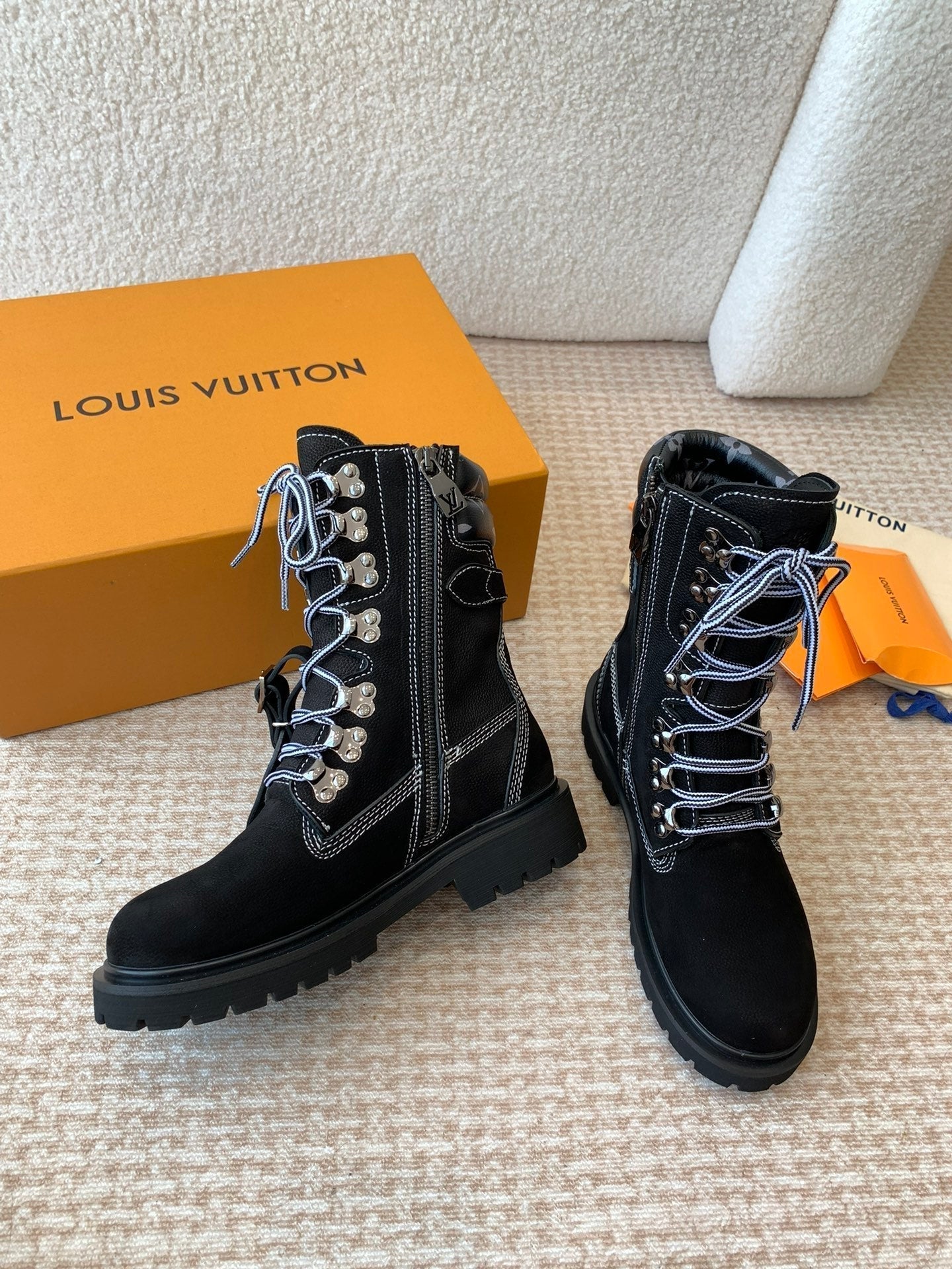 LV x Timberland Ranger Boot Black Calfskin