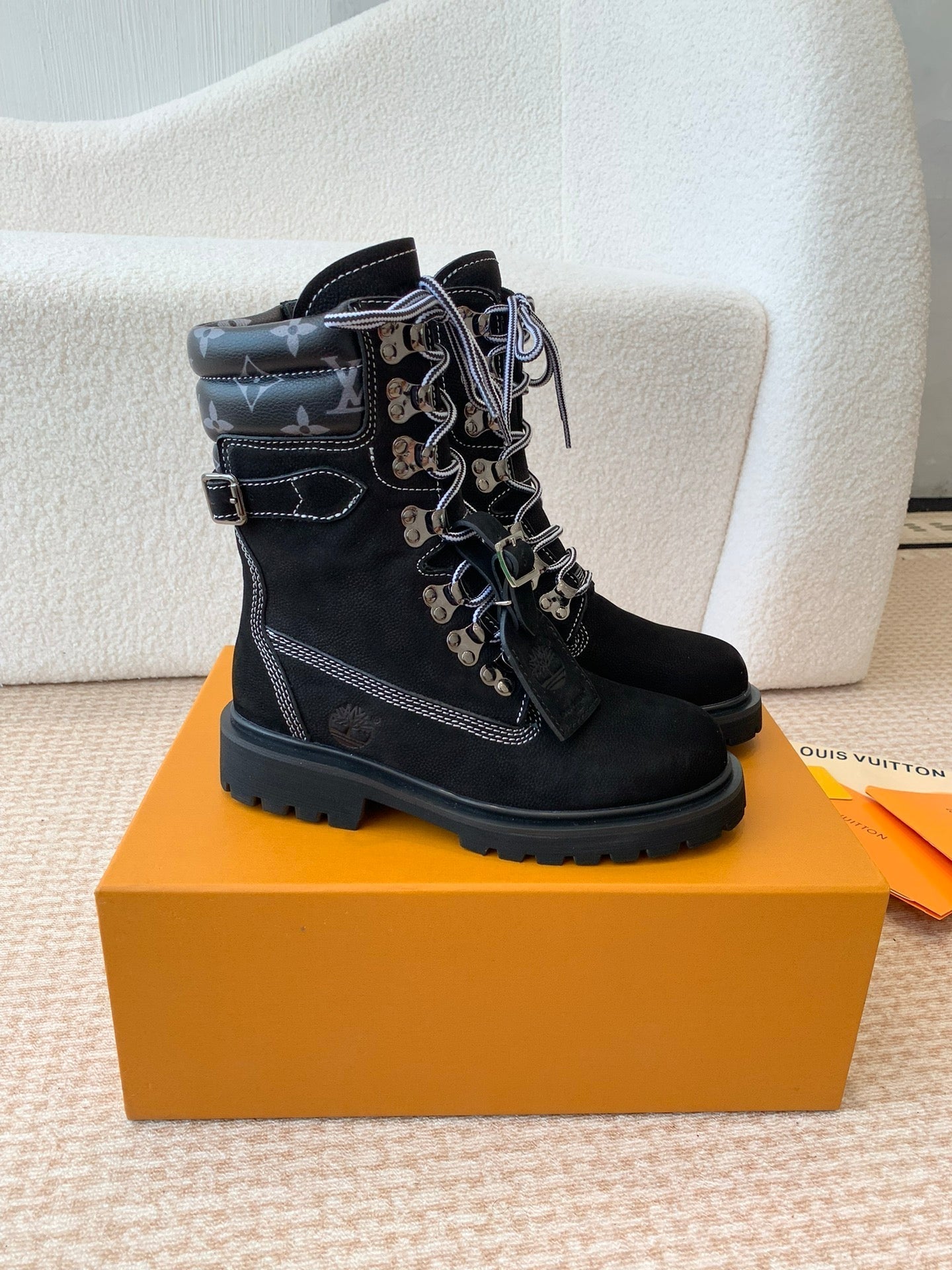 LV x Timberland Ranger Boot Black Calfskin