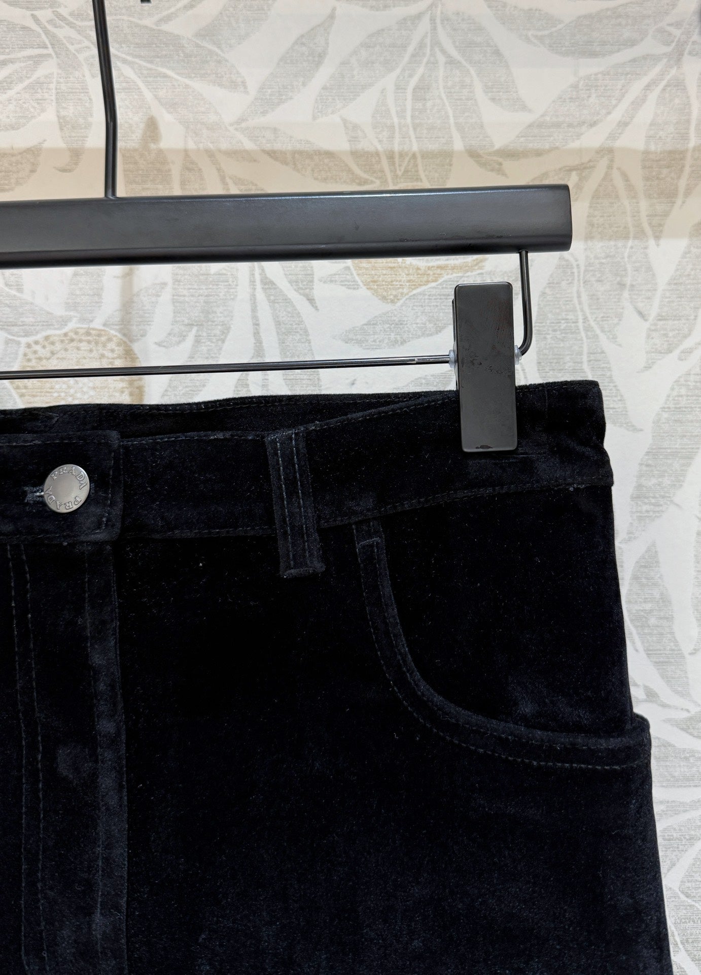 Prada Skirt Black Velvet