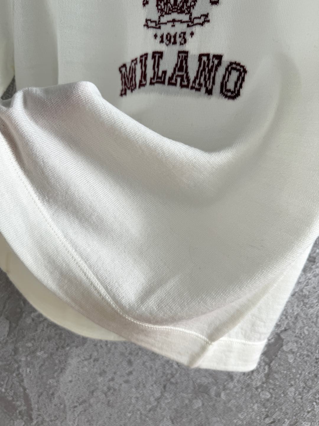 Prada Knitted Top White mix Red Cashmere