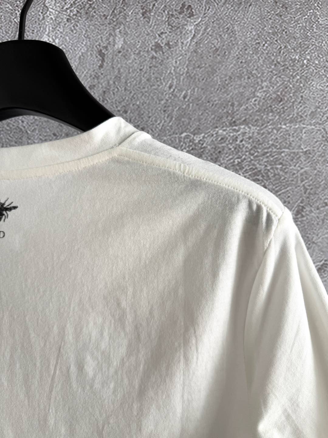 CD Butterfly T-shirt White mix colors Cotton Linen