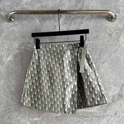 CD Monogram Culottes Gray mix Beige Polyester