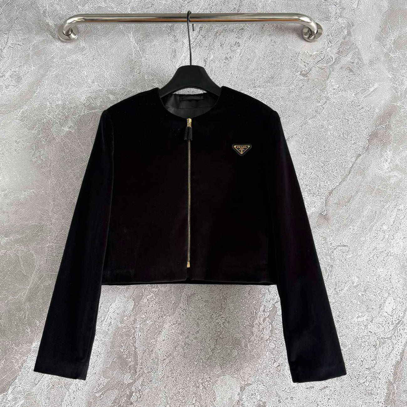Prada Jacket Black Velvet