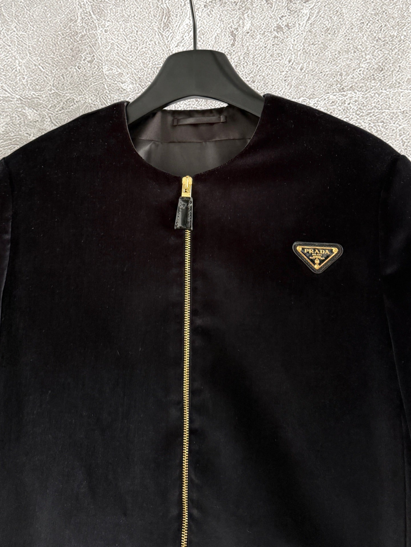 Prada Jacket Black Velvet