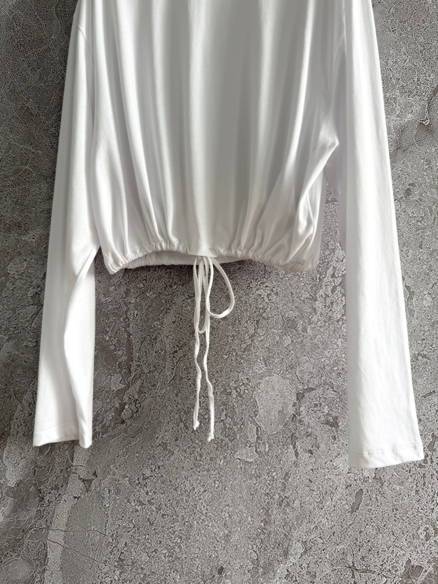 Prada Drawstring T-shirt White Cotton