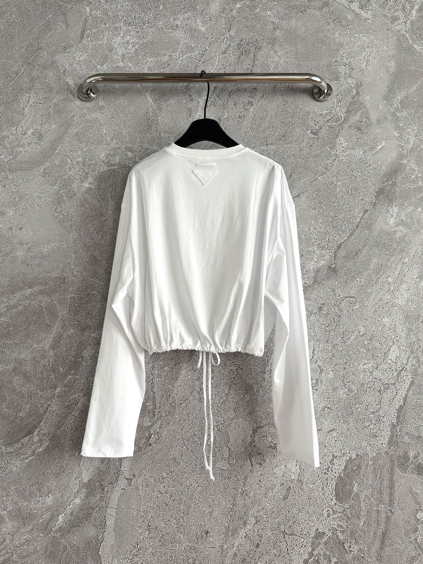 Prada Drawstring T-shirt White Cotton