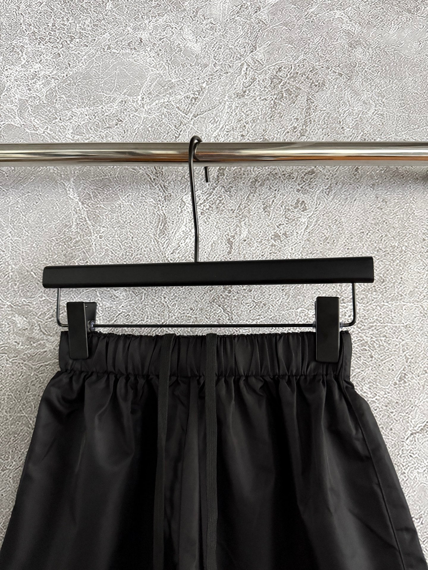 Prada Black nylon Short and White Shirt Set