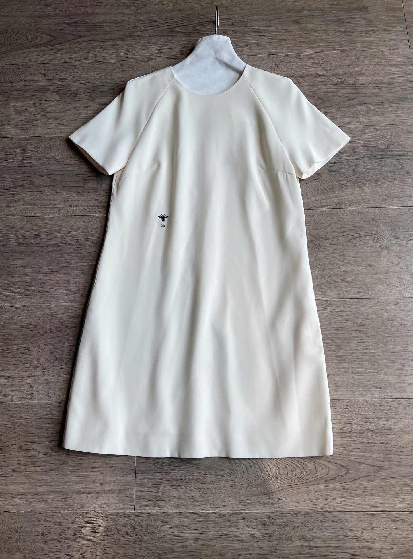 CD Dress Off-white Polyester Silk