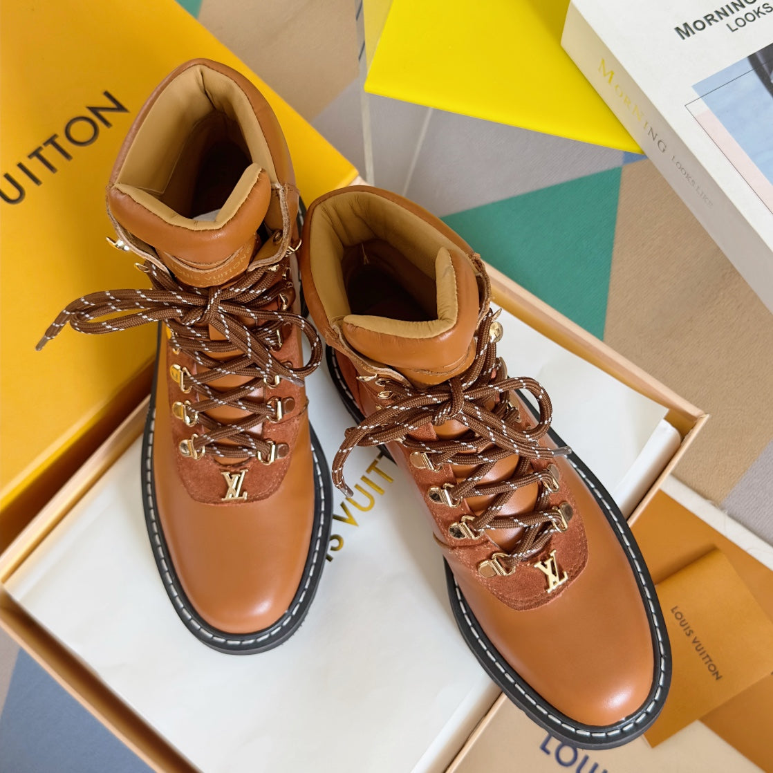 LV Territory Flat Ranger 40mm Brown Cowhide