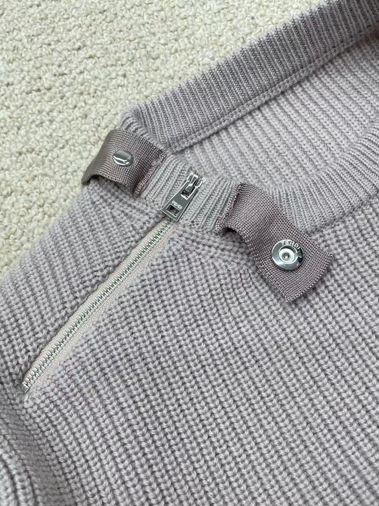 Fendi 25 Sweater Light Purple Wool 0026