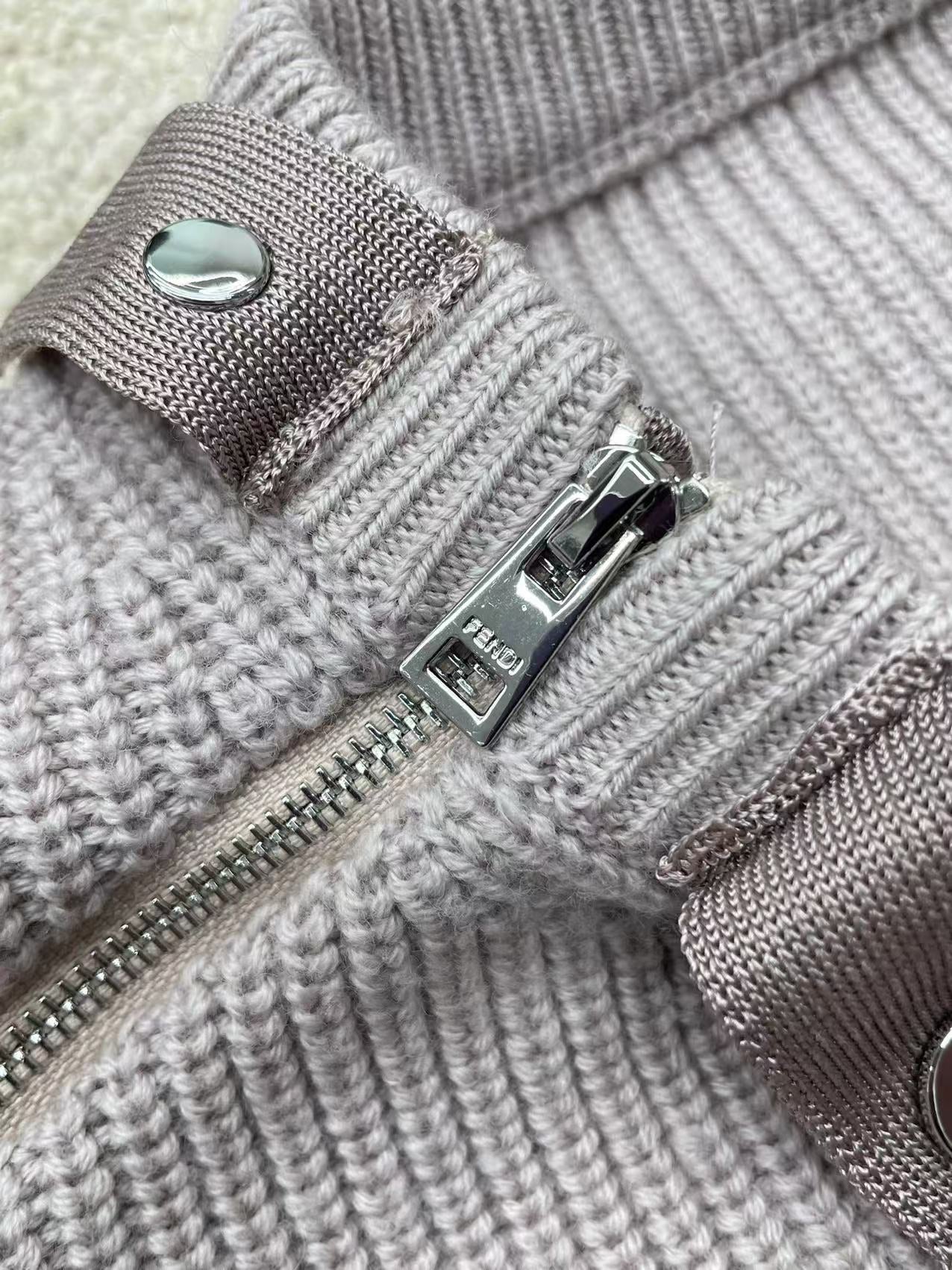 Fendi 25 Sweater Light Purple Wool 0026