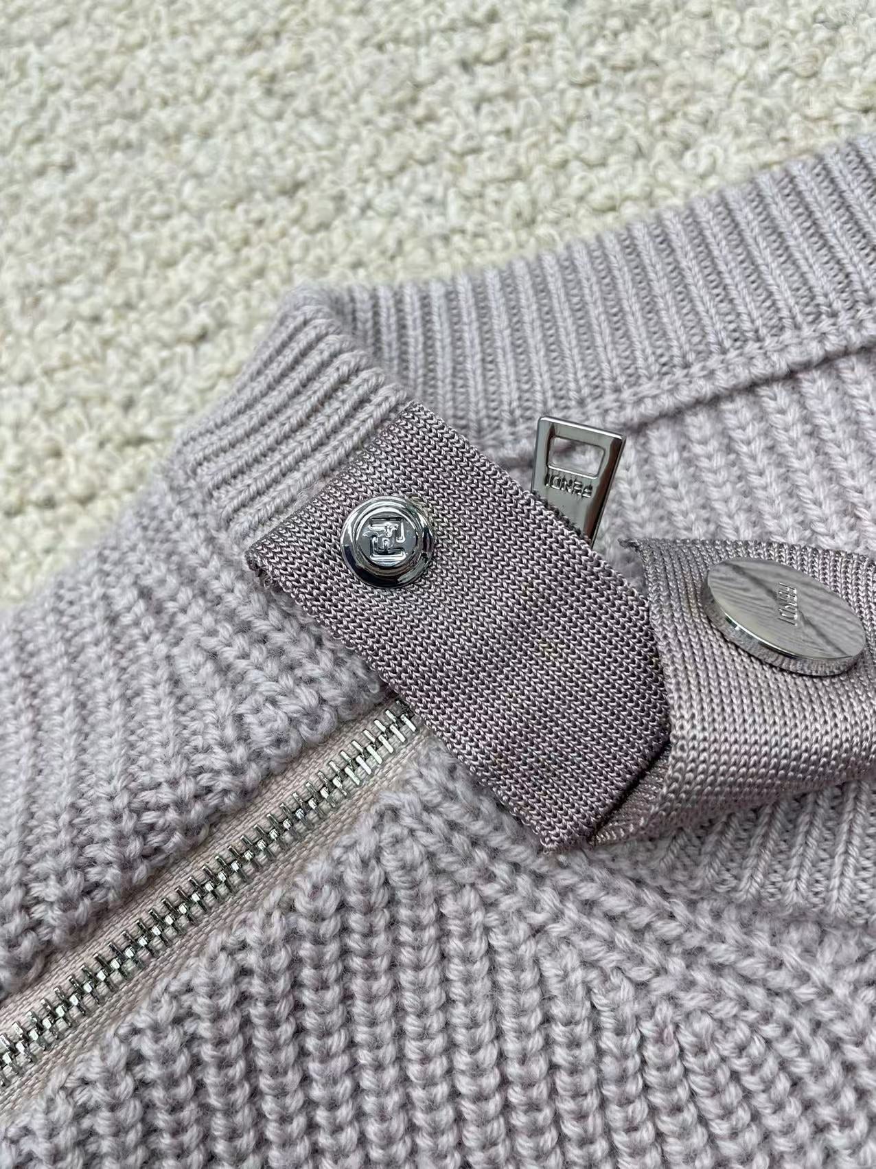 Fendi 25 Sweater Light Purple Wool 0026