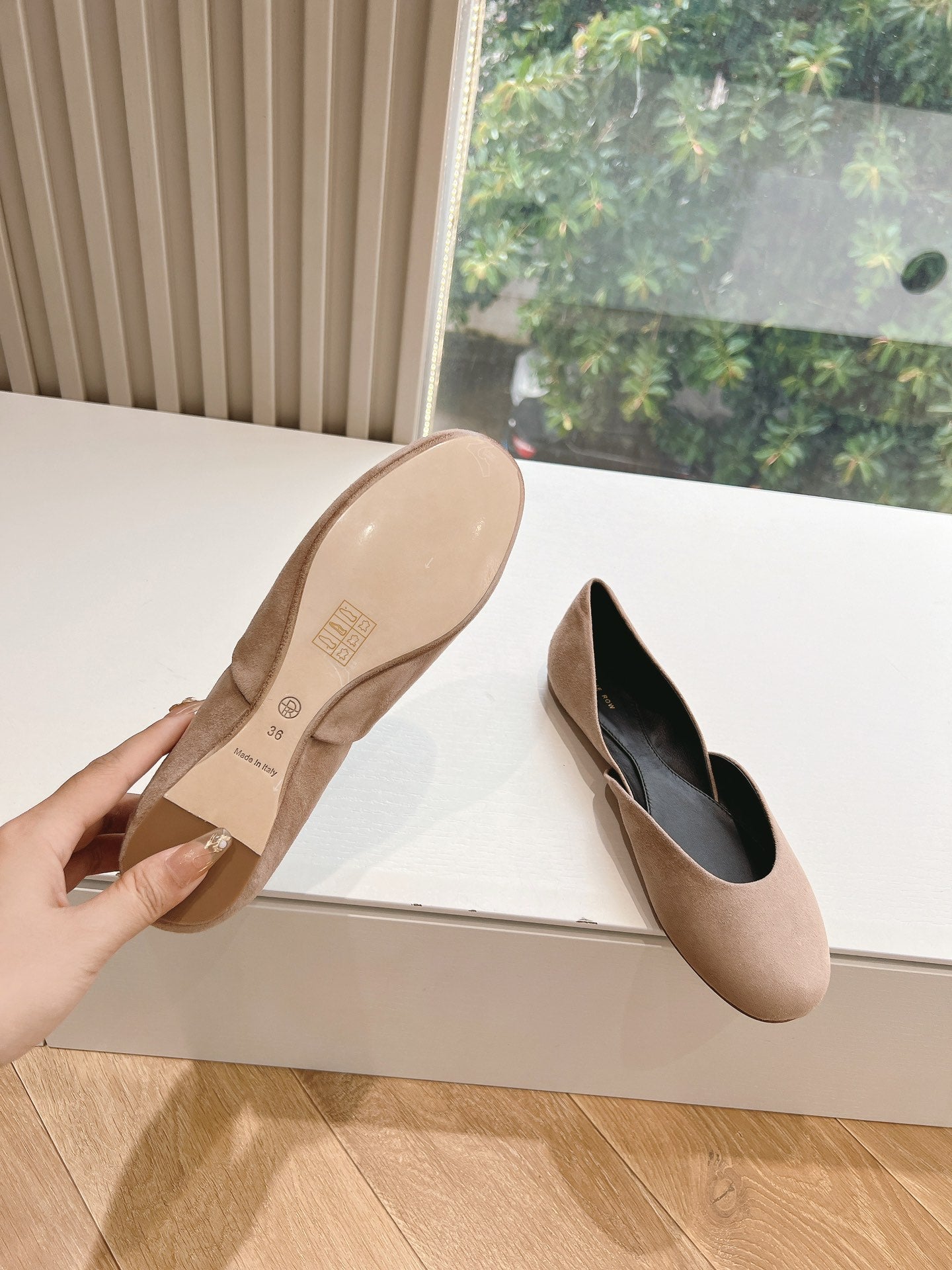 SL GEMMA BALLET FLAT TAN SUEDE