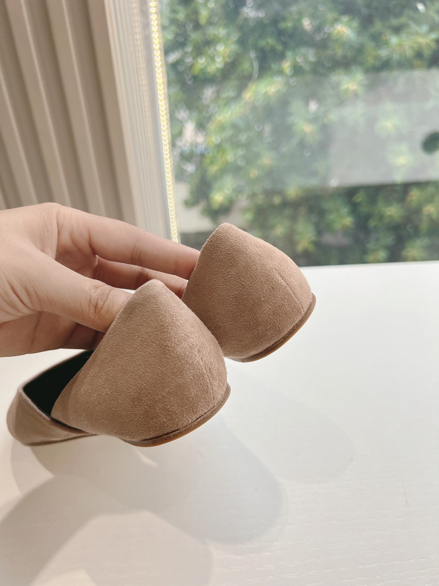 SL GEMMA BALLET FLAT TAN SUEDE