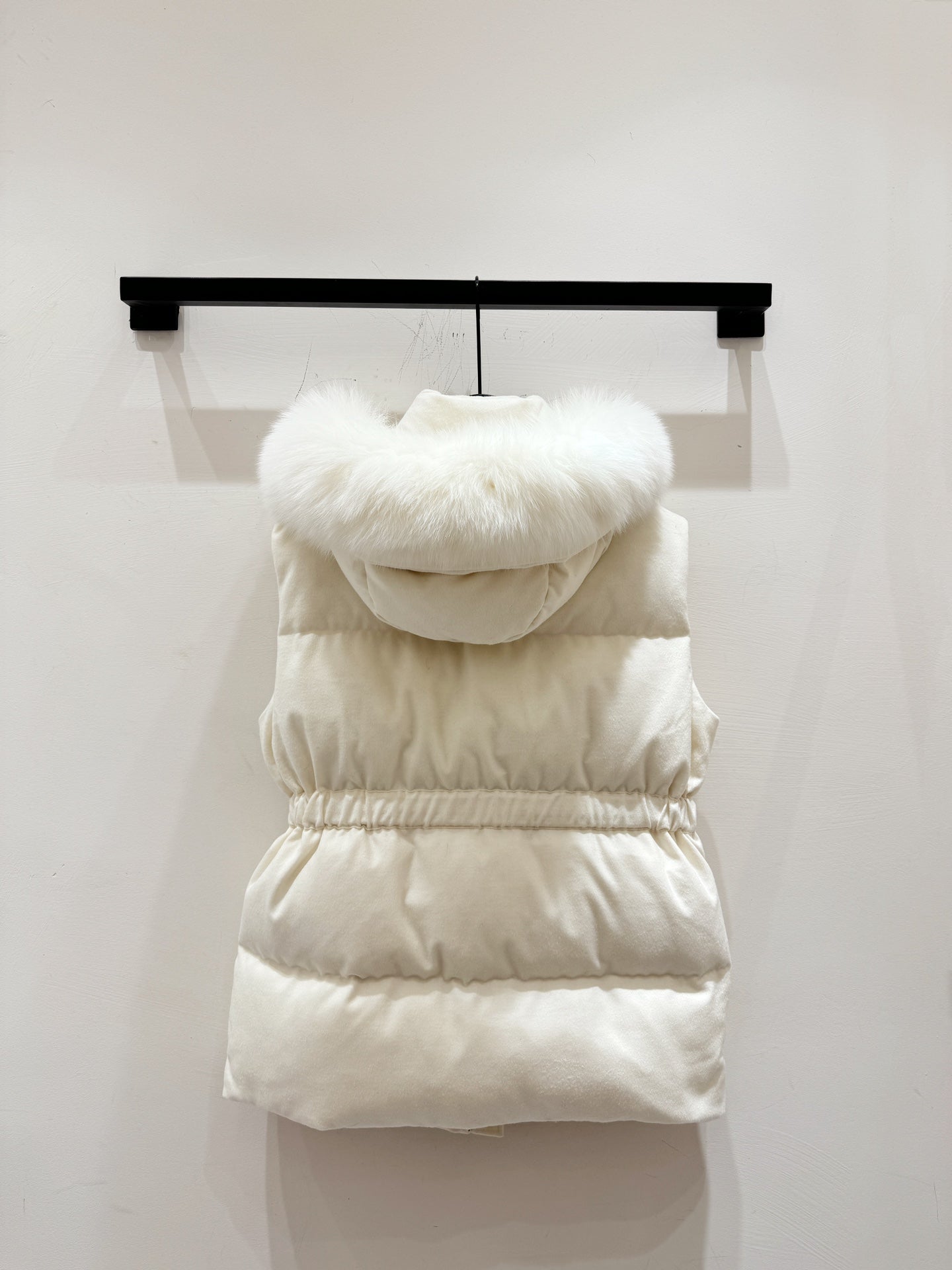 LP 25 Vest White Fur Down Cashmere 310248
