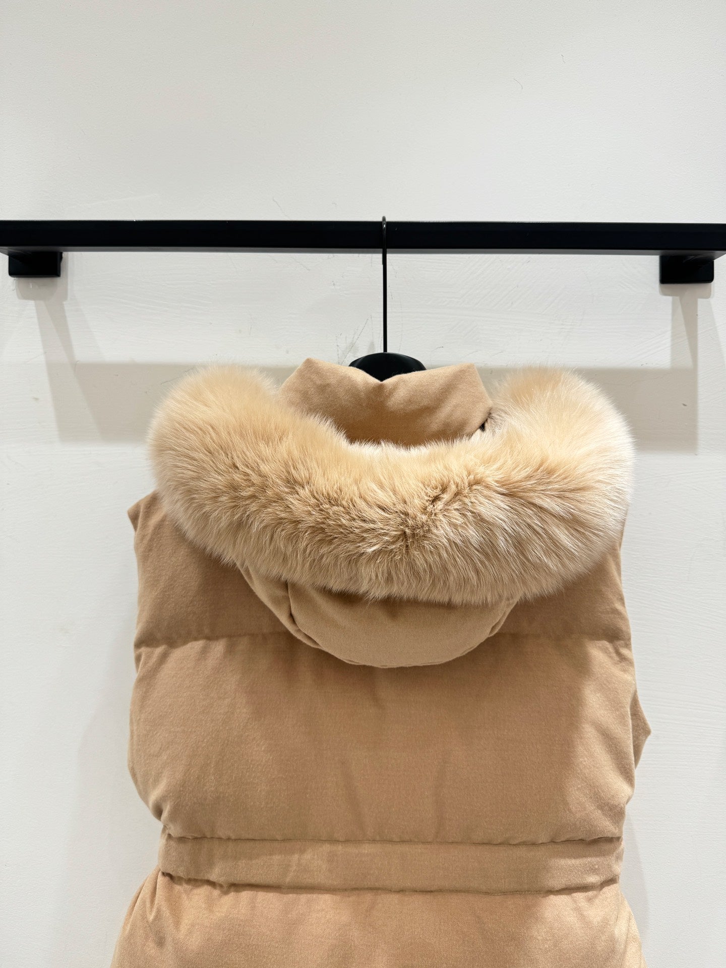 LP 25 Vest Light Brown Fur Down Cashmere 310247